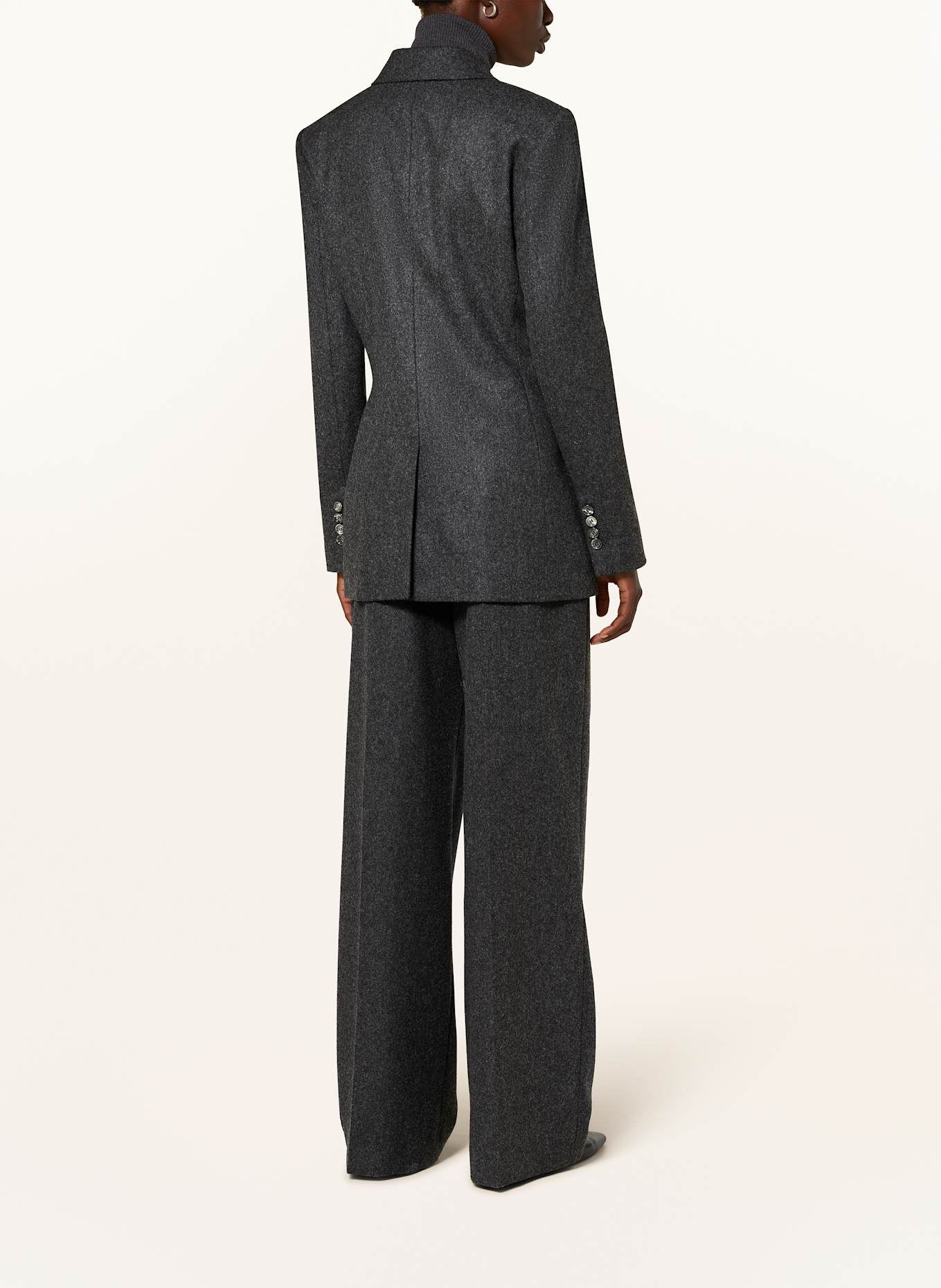 AMI PARIS Long blazer: DARK GRAY