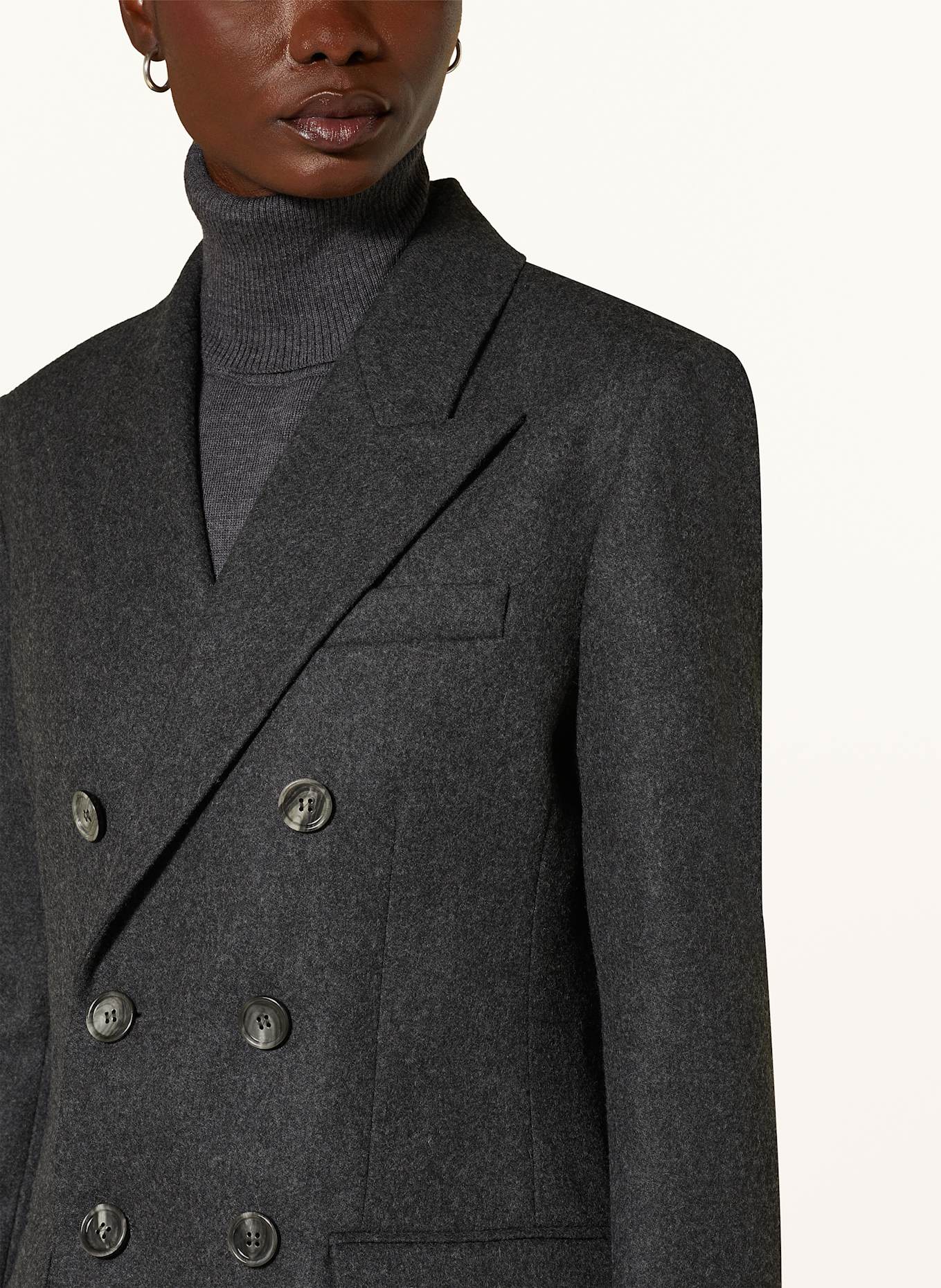 AMI PARIS Long blazer: DARK GRAY