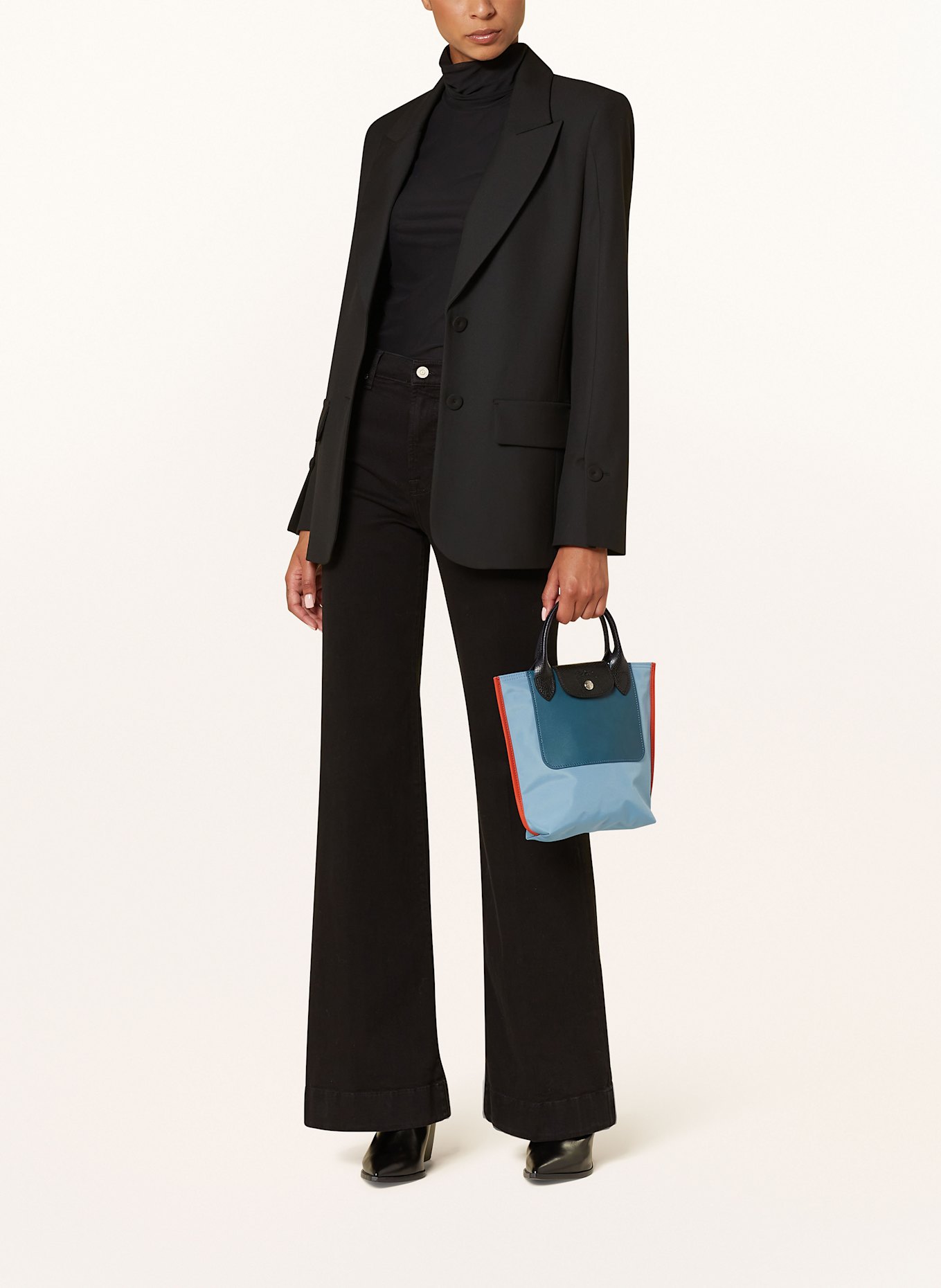 LONGCHAMP Shopper CABAS XS: HELLBLAU / PETROL