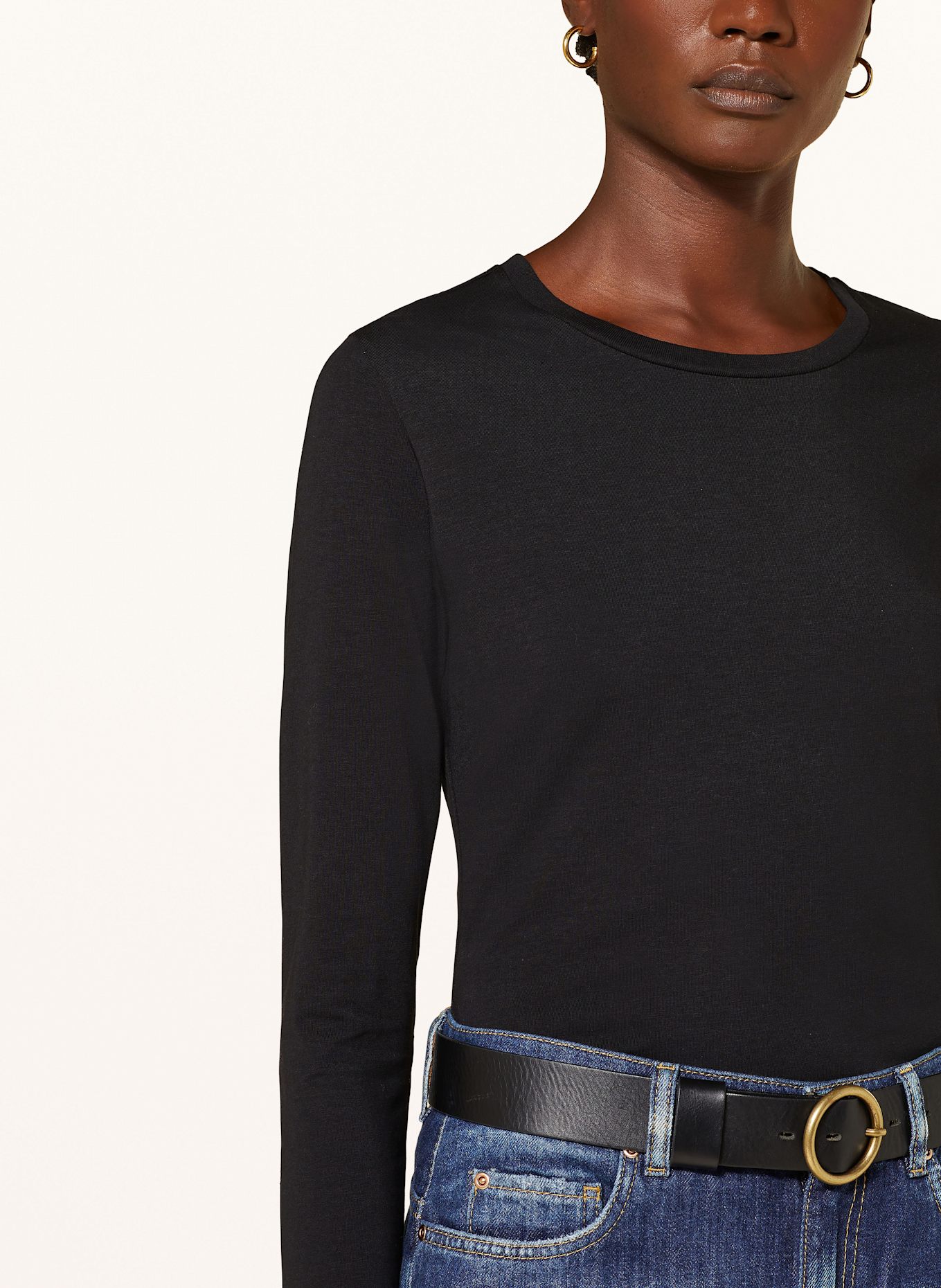 DOROTHEE SCHUMACHER Long sleeve shirt ALL-TIME FAVORITES: BLACK
