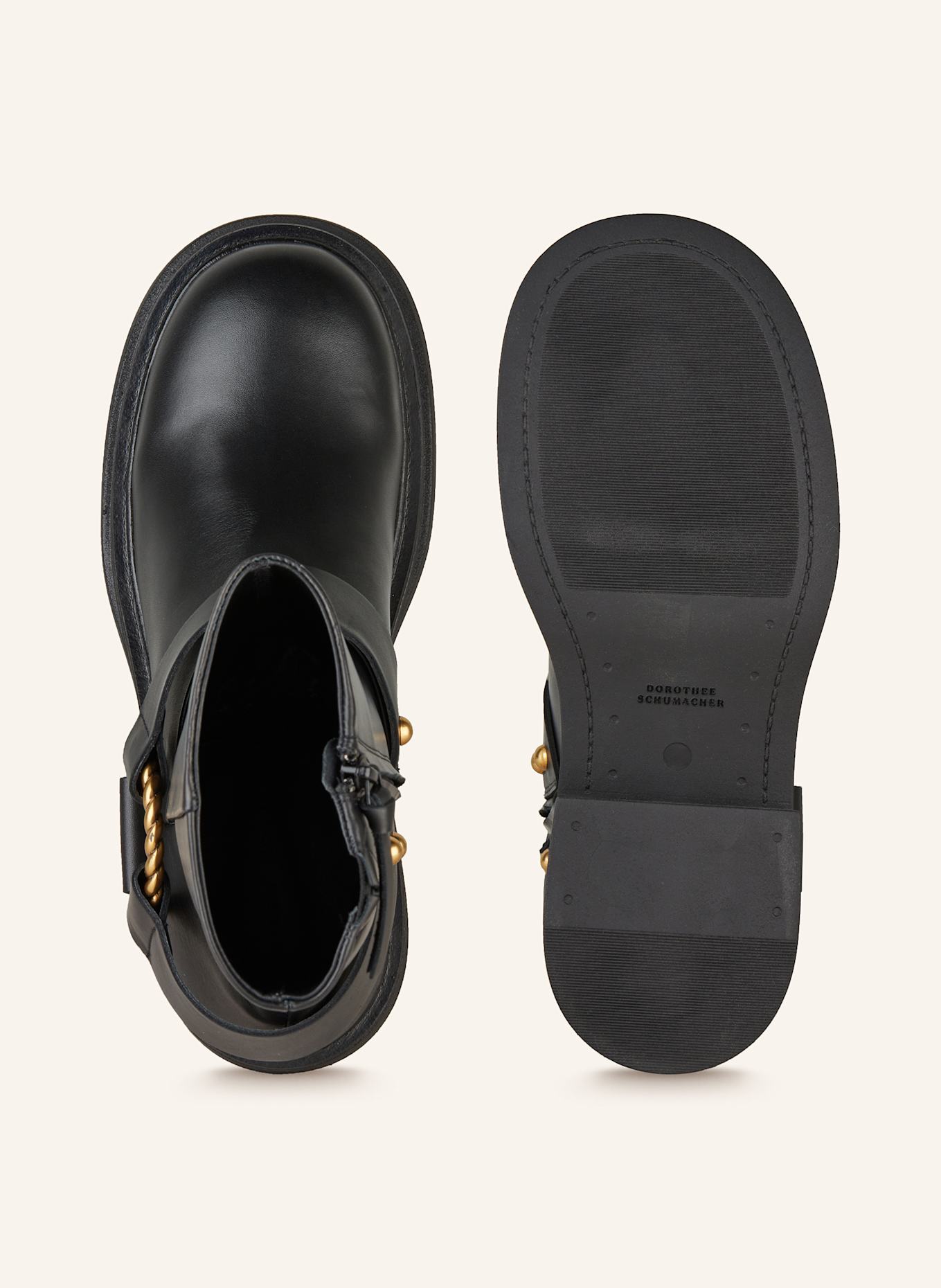 DOROTHEE SCHUMACHER Biker Boots CHIC SOPHISTICATION in schwarz
