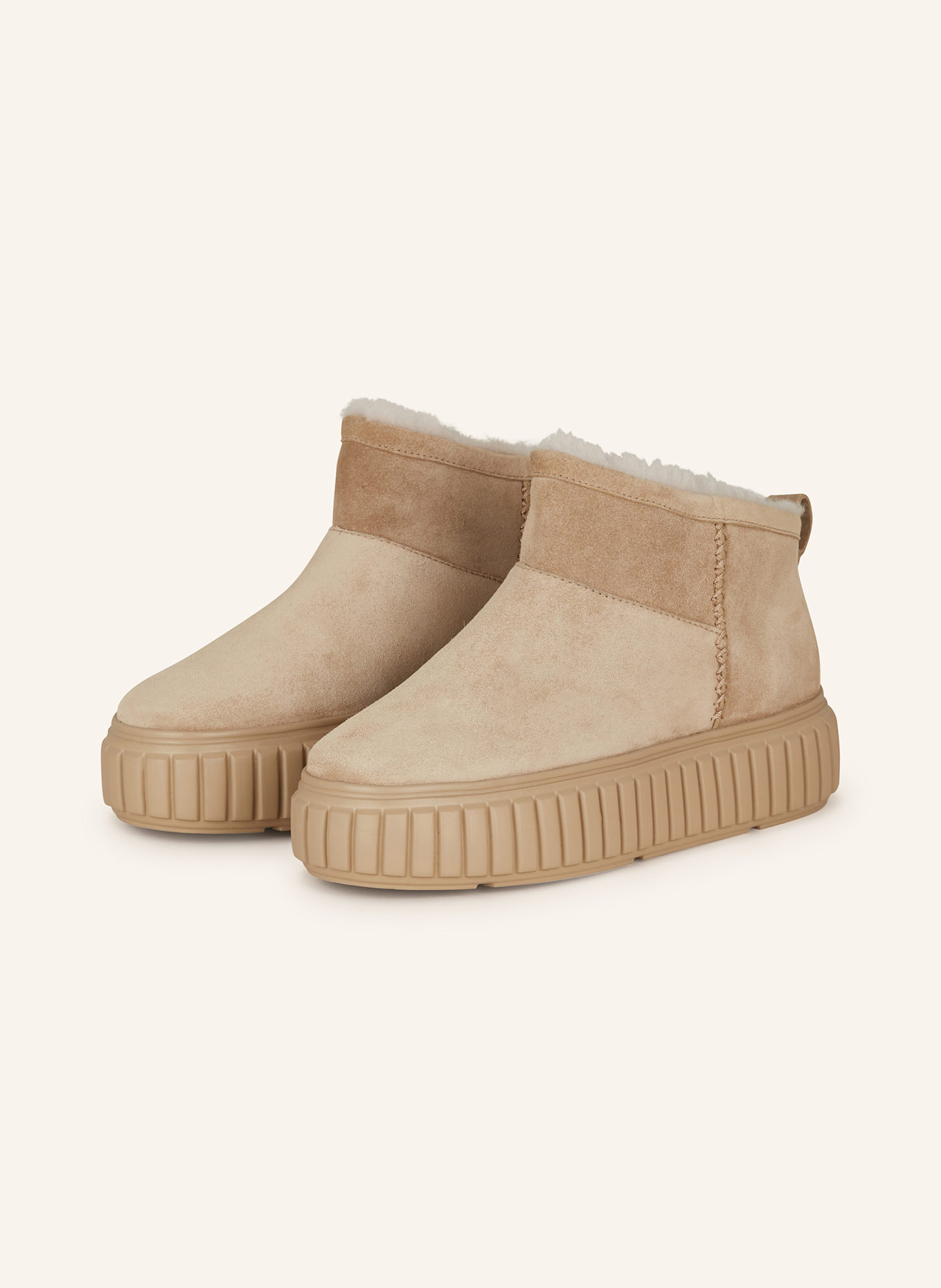 KENNEL & SCHMENGER Platform boots ZAP: BEIGE