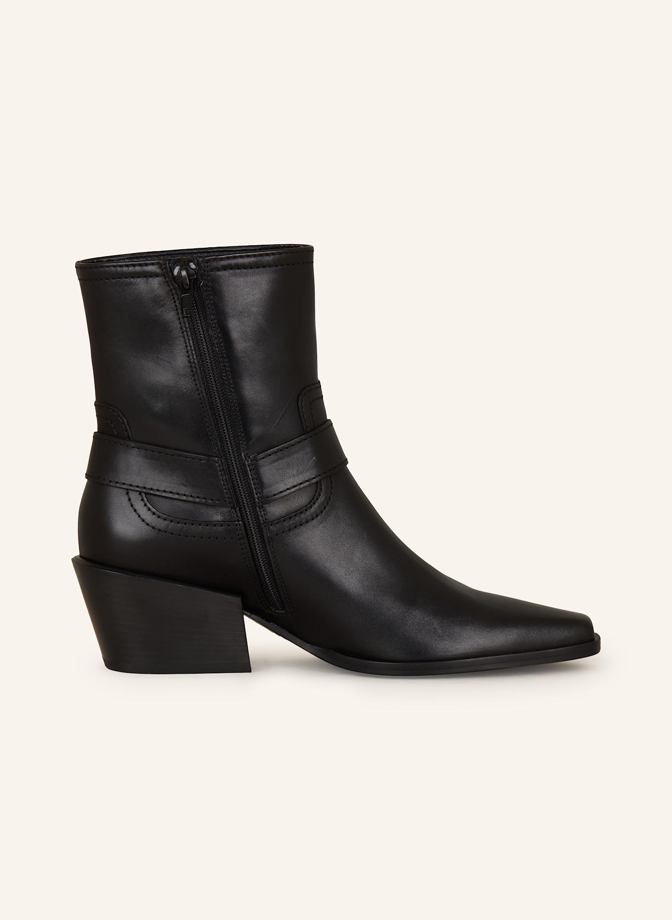 KENNEL & SCHMENGER ZIA biker boots with rivets: BLACK