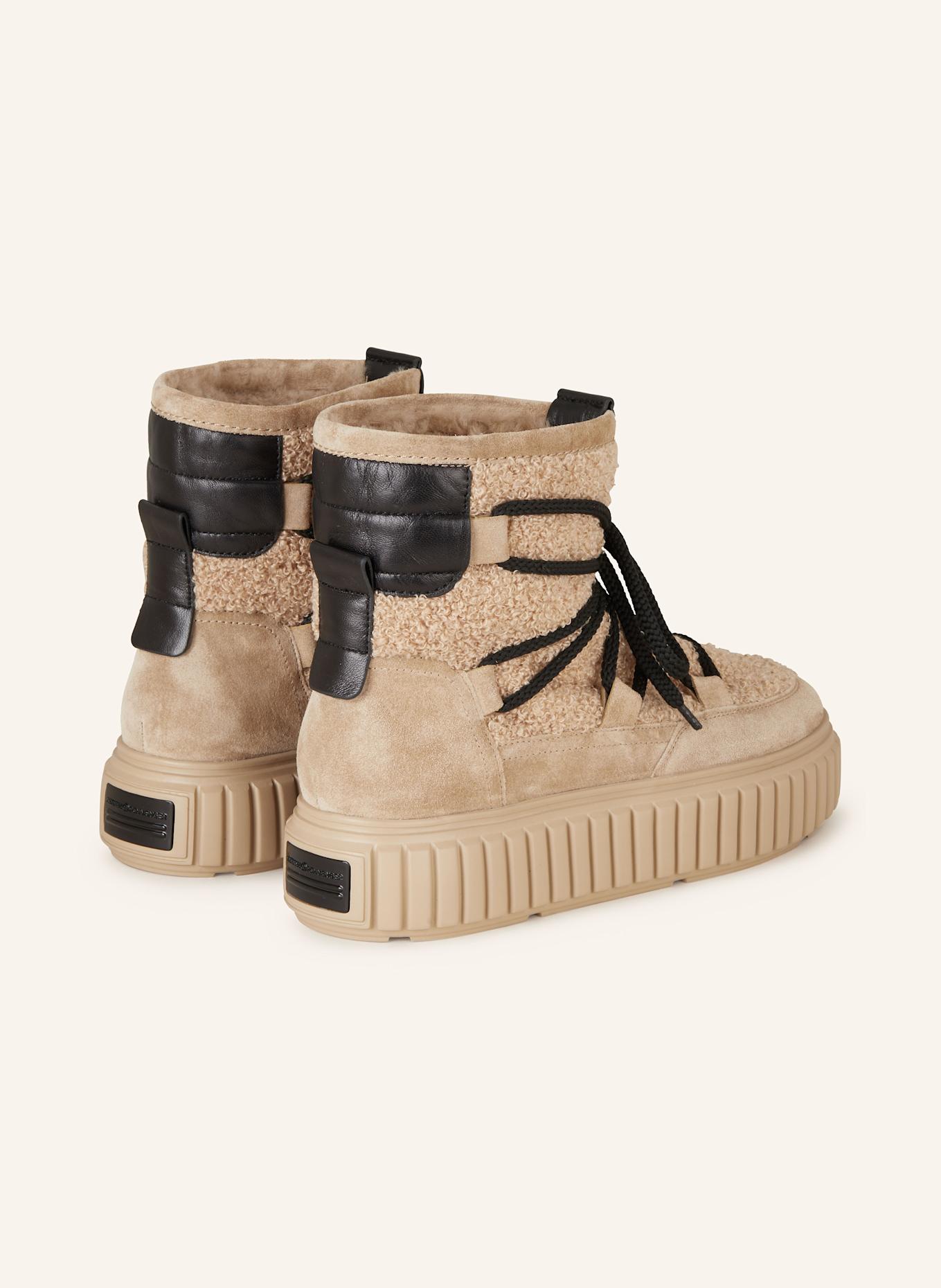 KENNEL & SCHMENGER Boots: BEIGE / BLACK