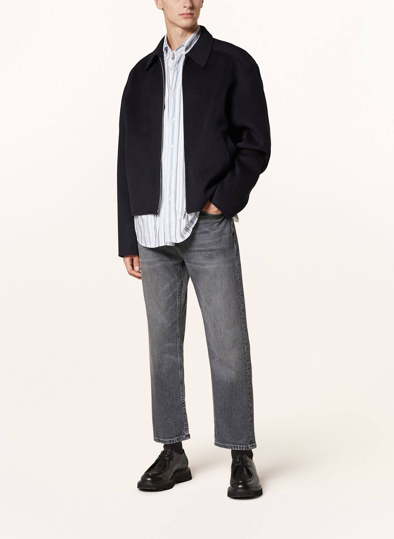 ARMEDANGELS AAUSTIN relaxed fit jeans with cropped leg length: 3021 washed iron