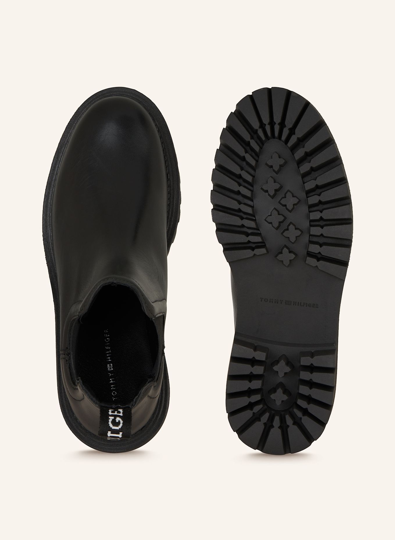 TOMMY HILFIGER Chelsea-Boots: SCHWARZ