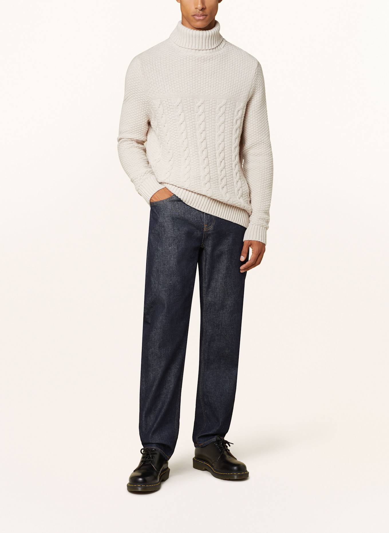 Barbour Rollkragenpullover DALESIDE: BEIGE
