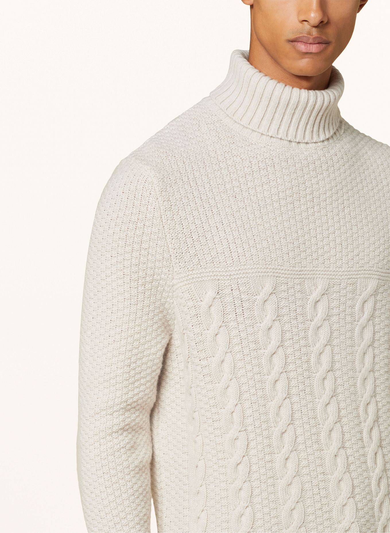 Barbour Rollkragenpullover DALESIDE: BEIGE