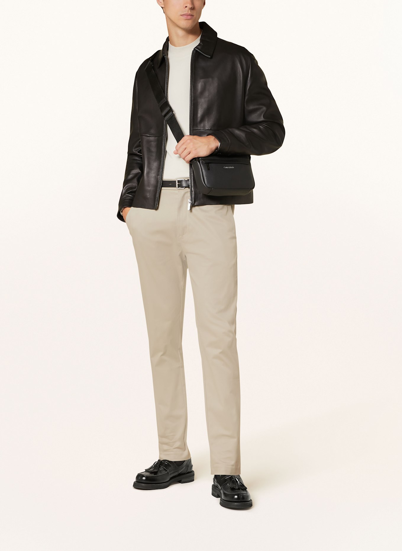 Calvin Klein Chinos tapered fit: GRAY