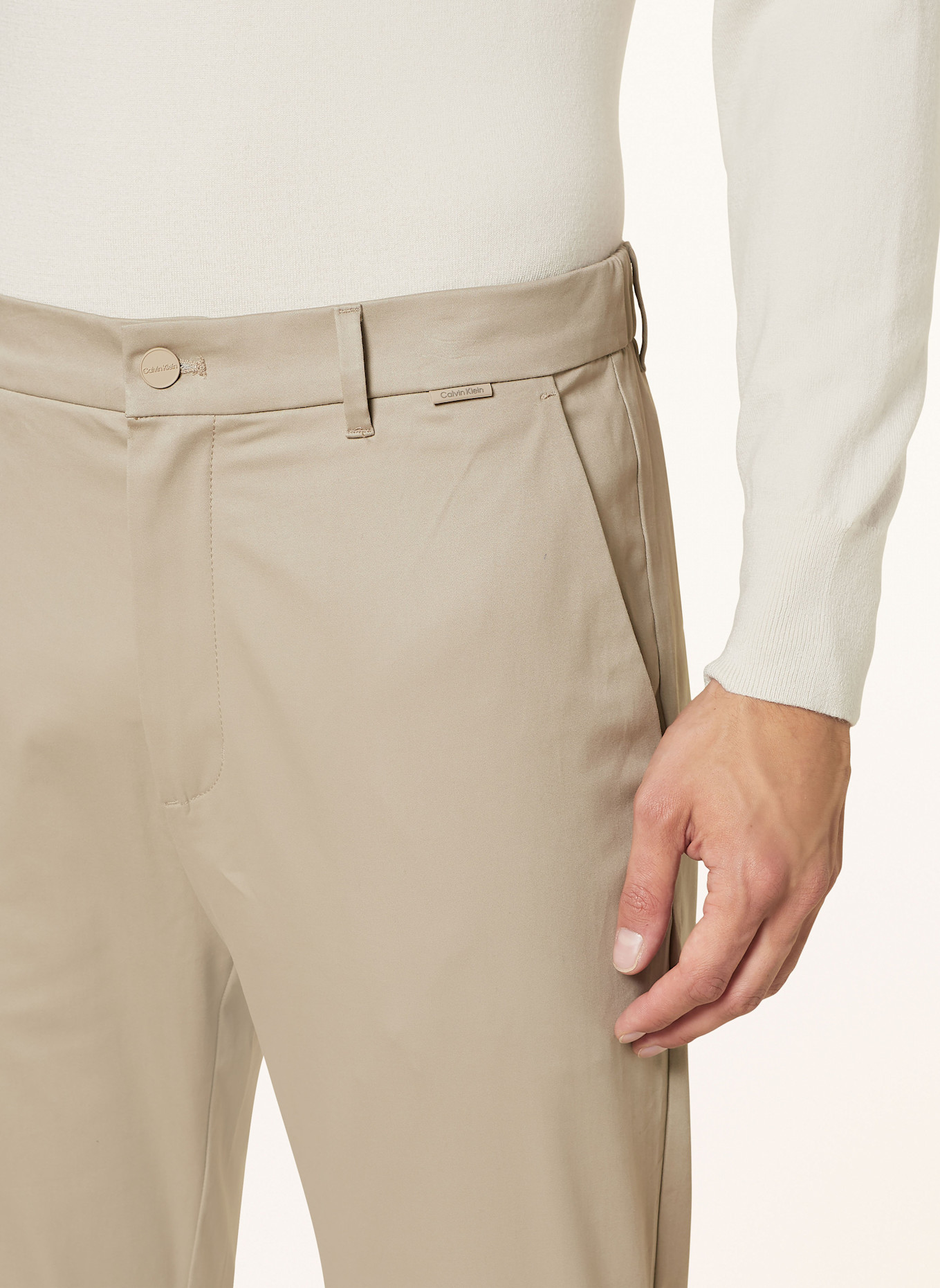 Calvin Klein Chinos tapered fit: GRAY