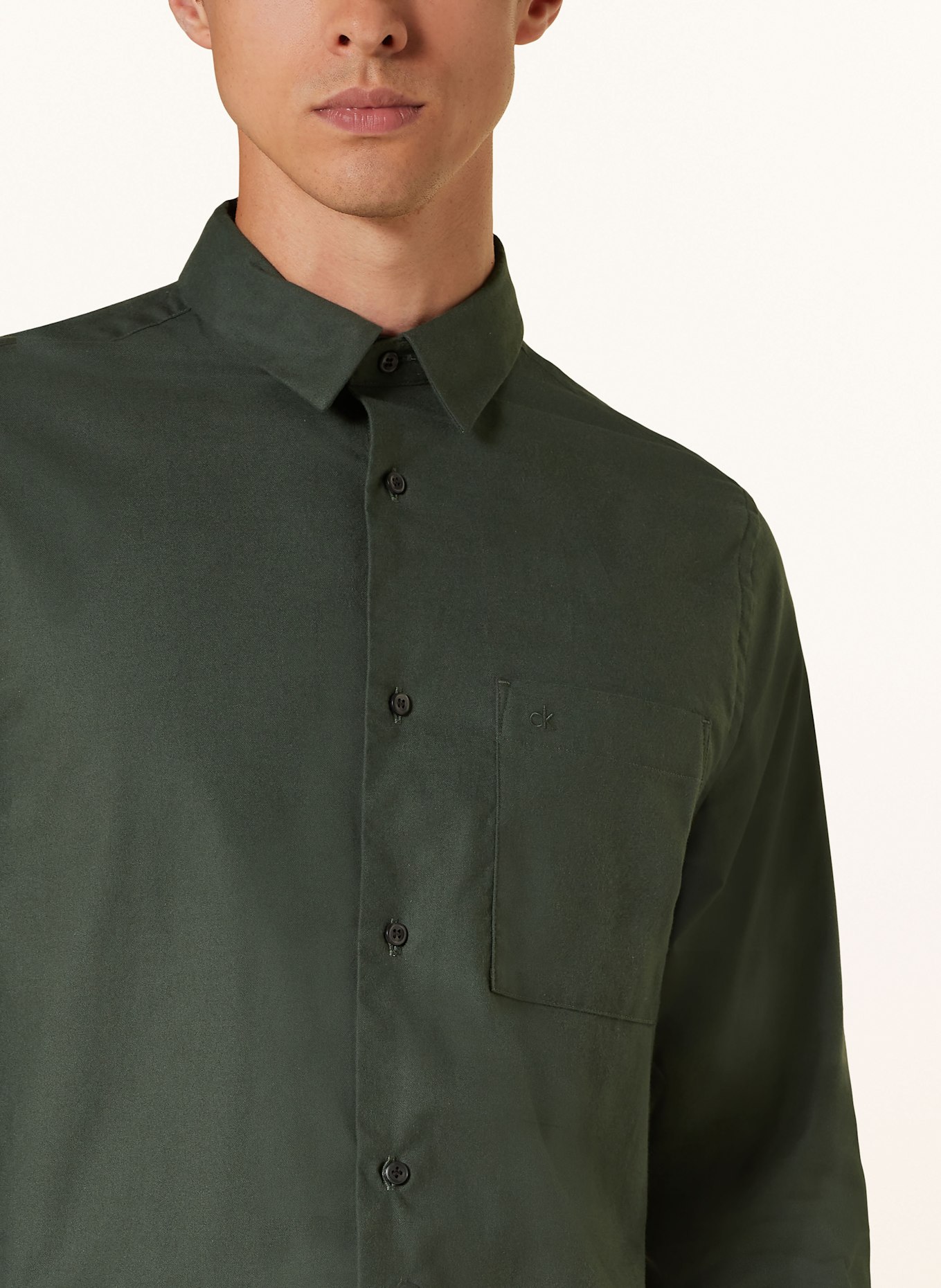 Calvin Klein Shirt regular fit, Color: GREEN (Image 4)