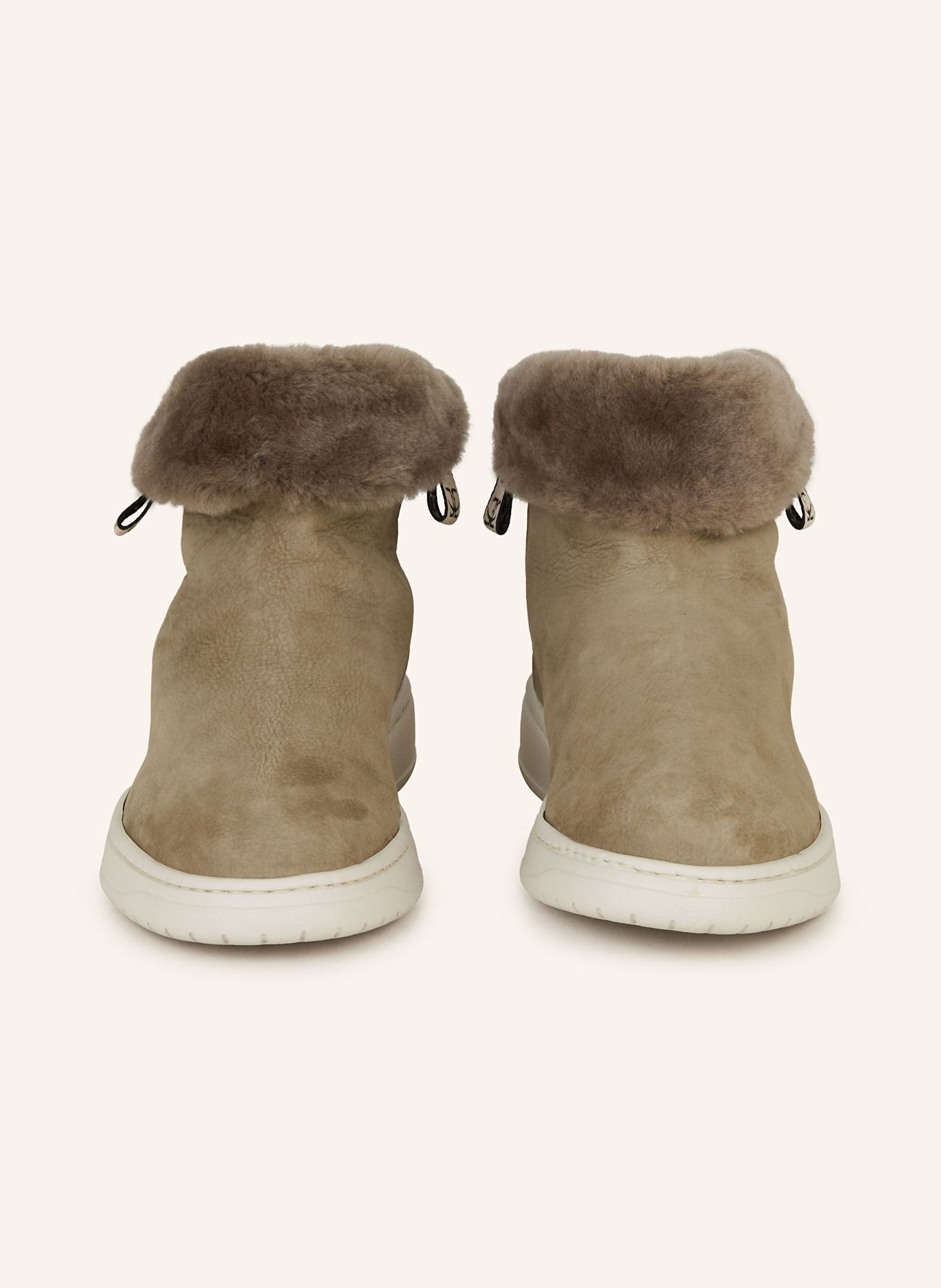 Candice Cooper Boots VELA mit Kunstfell: TAUPE