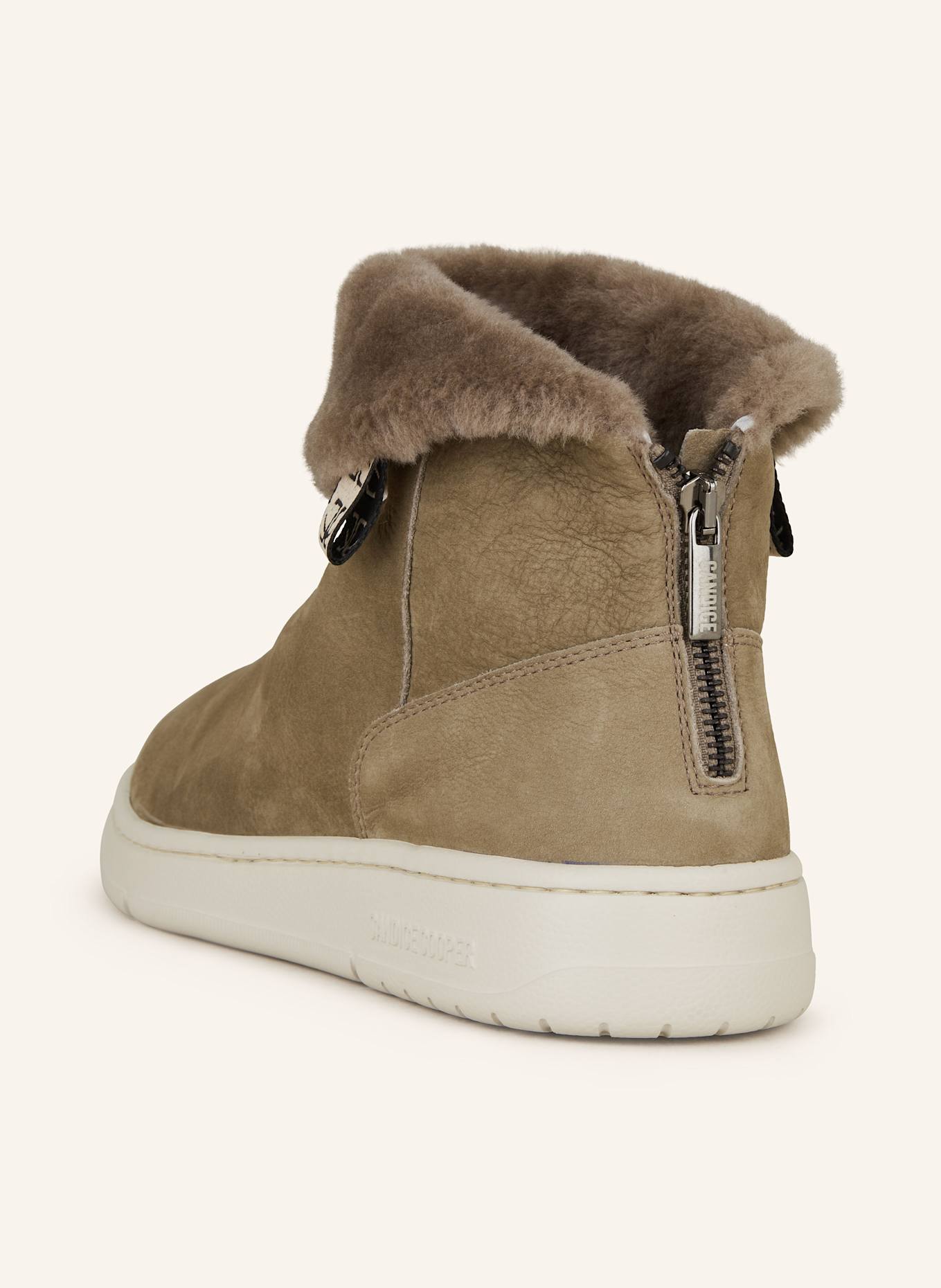 Candice Cooper Boots VELA mit Kunstfell: TAUPE