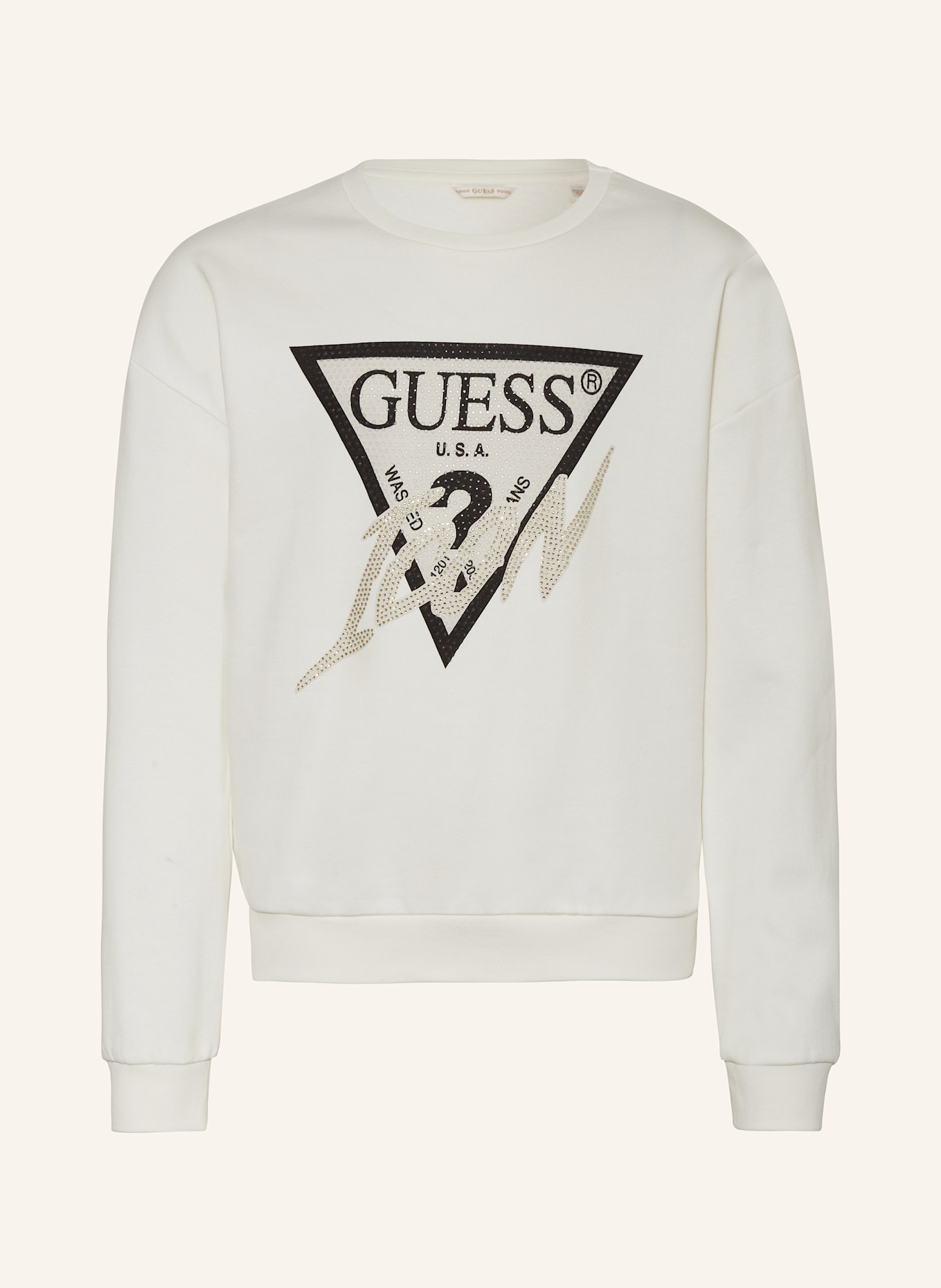 White guess sweater hot sale