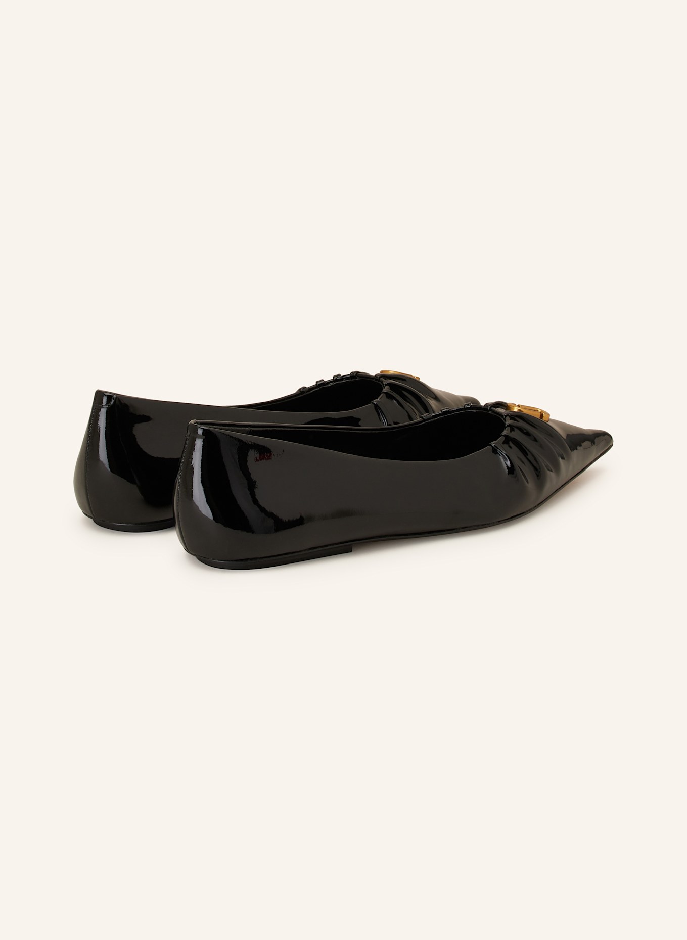 MARC JACOBS Patent ballerinas THE POINTY TOE, Color: BLACK (Image 2)