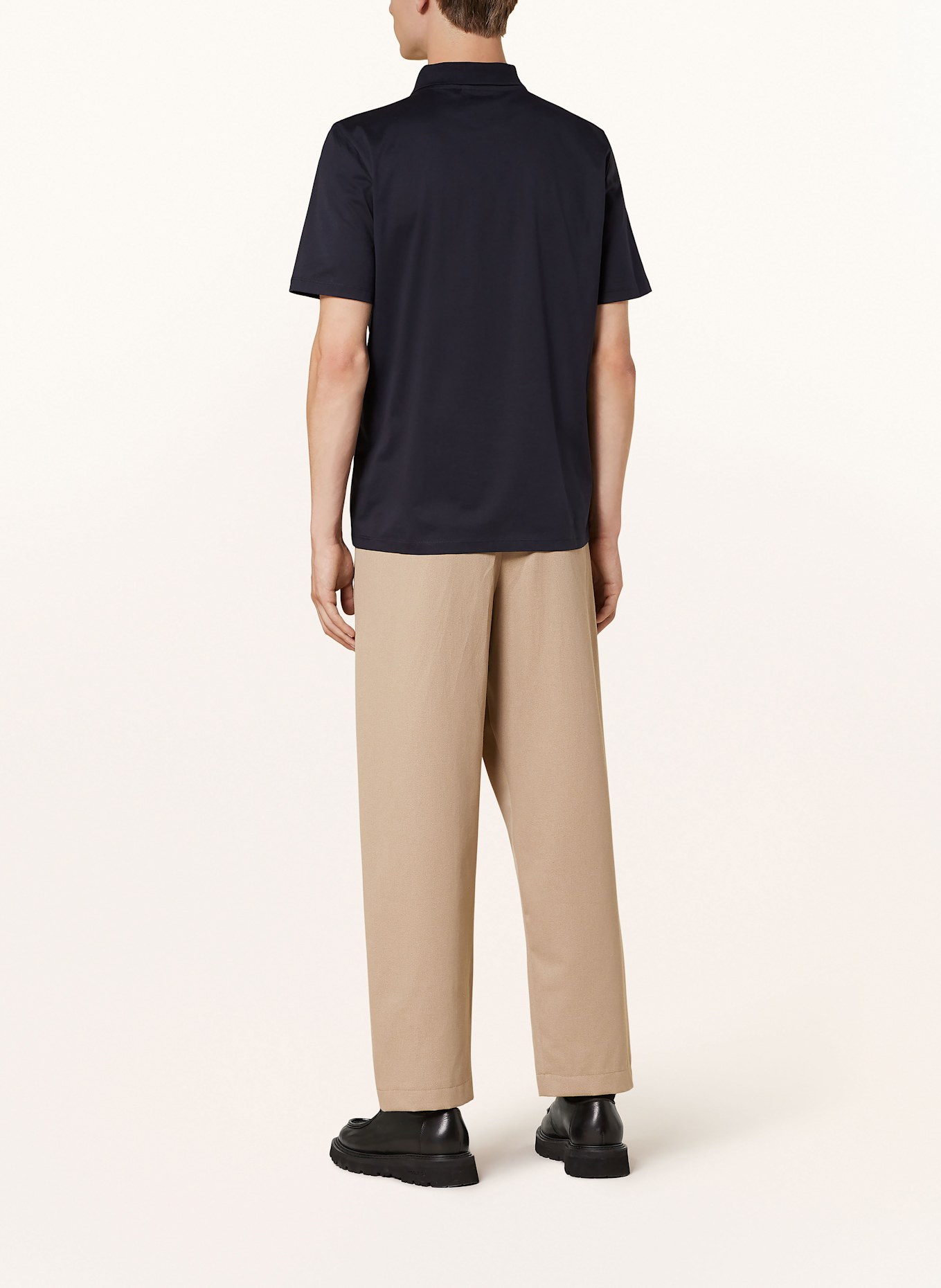 NOWADAYS Jersey-Poloshirt: DUNKELBLAU