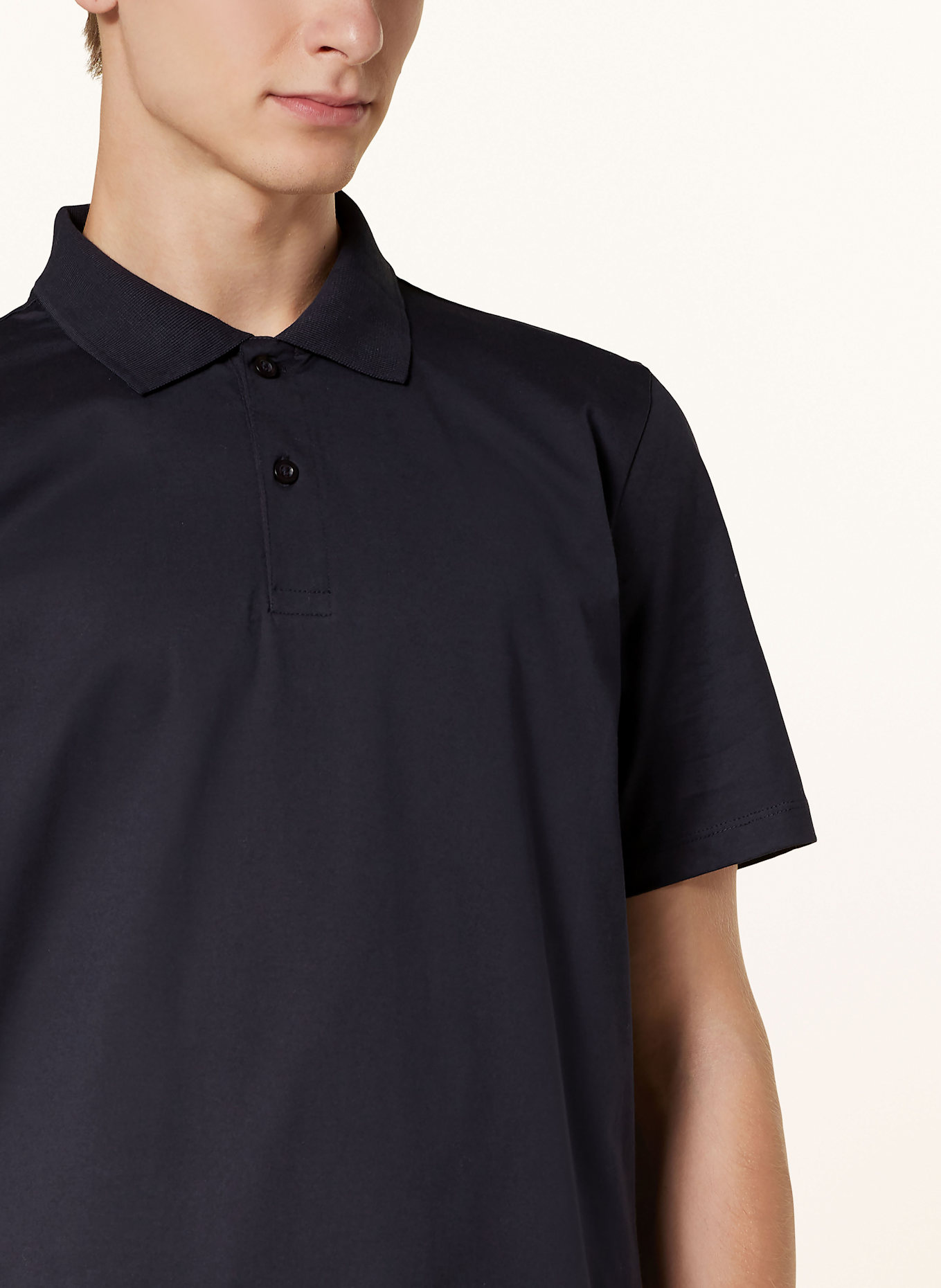 NOWADAYS Jersey-Poloshirt: DUNKELBLAU