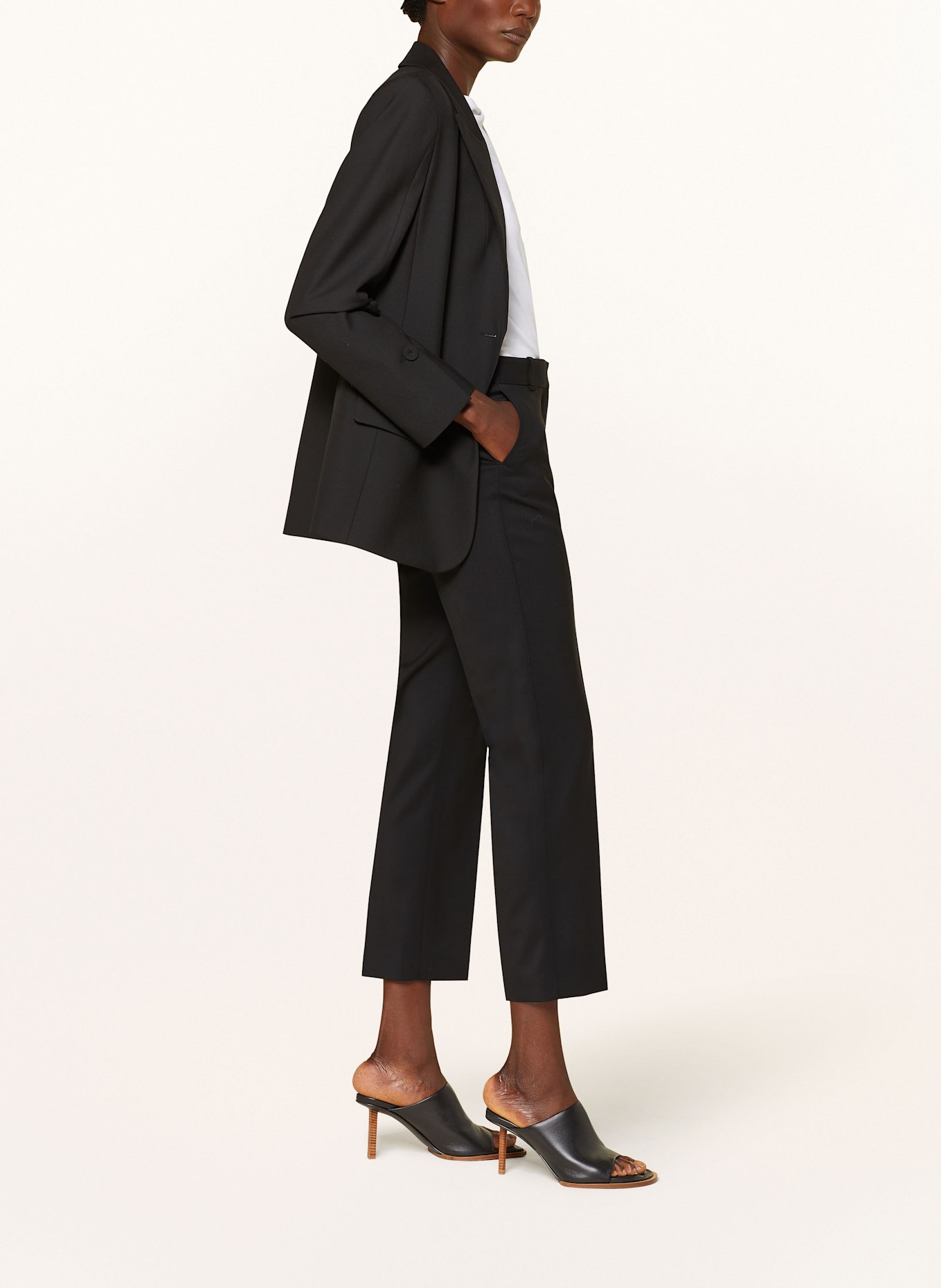 JOSEPH 7/8 pants COLEMAN, Color: BLACK (Image 4)