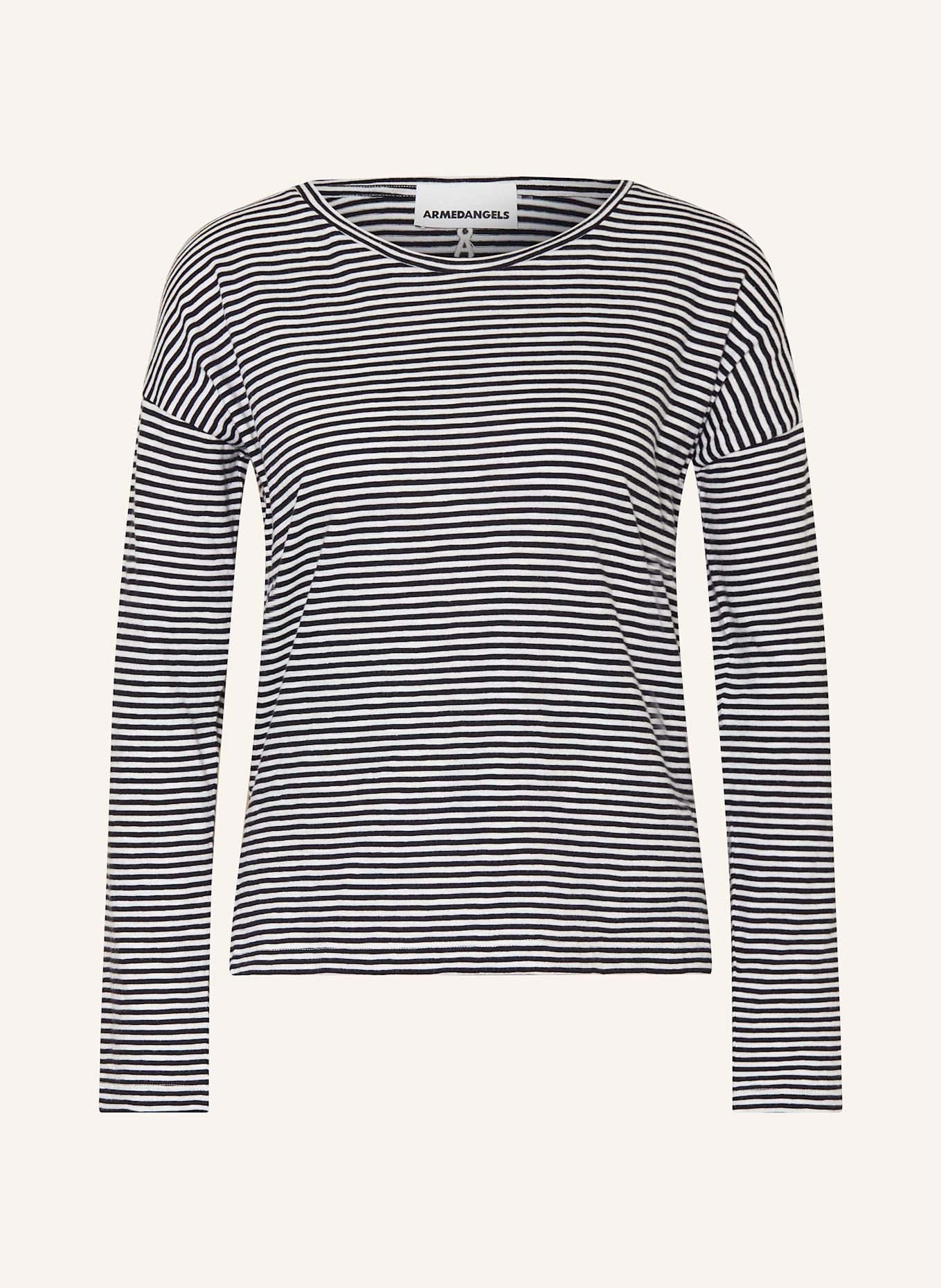 ARMEDANGELS pullover midja XIANAA: SCHWARZ/ WEISS
