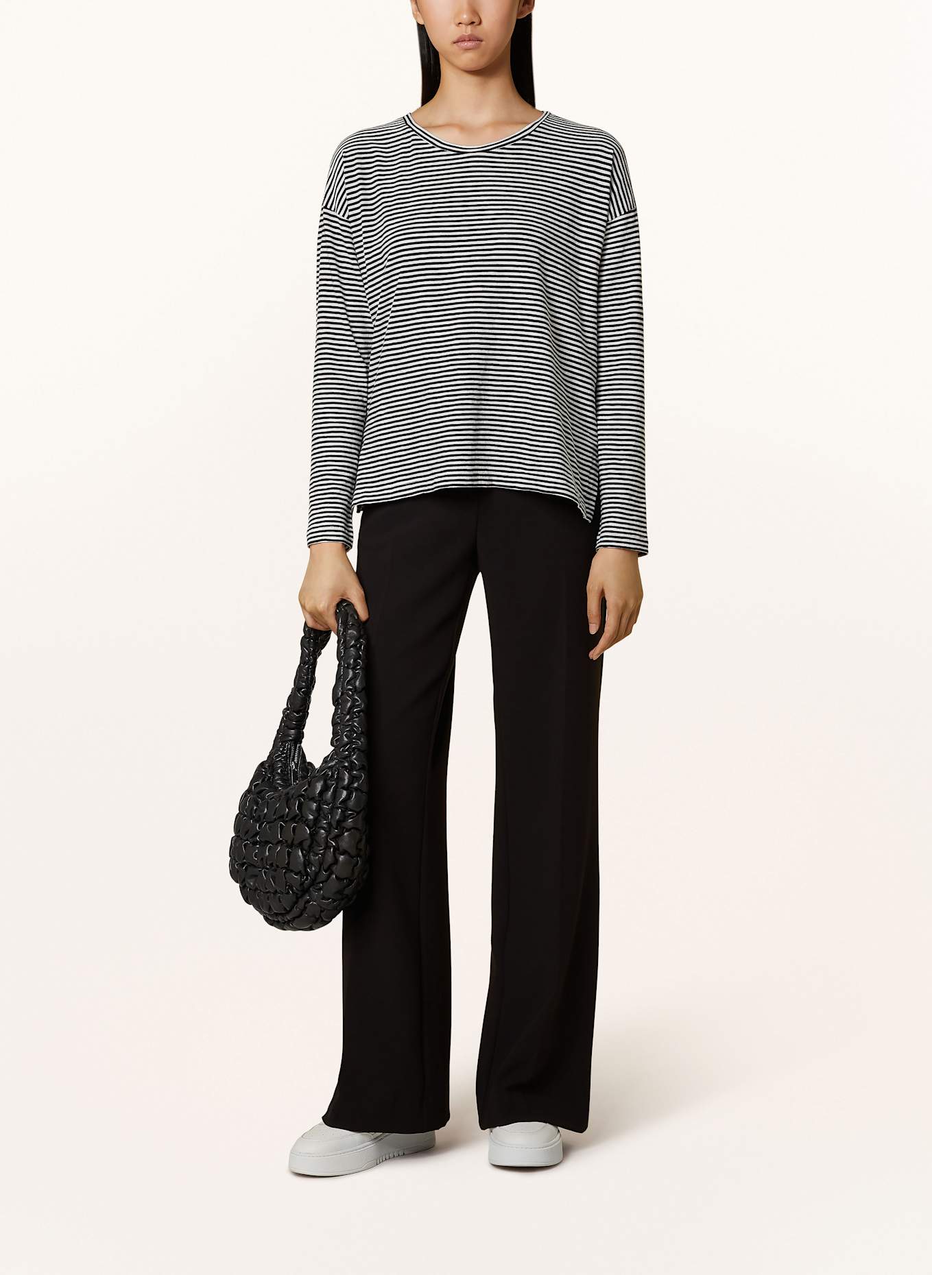 ARMEDANGELS pullover midja XIANAA: SCHWARZ/ WEISS