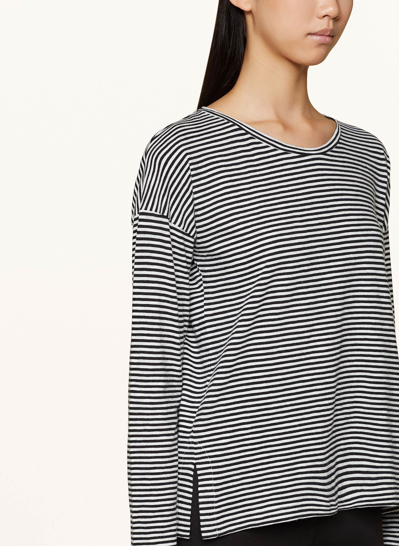 ARMEDANGELS pullover midja XIANAA: SCHWARZ/ WEISS