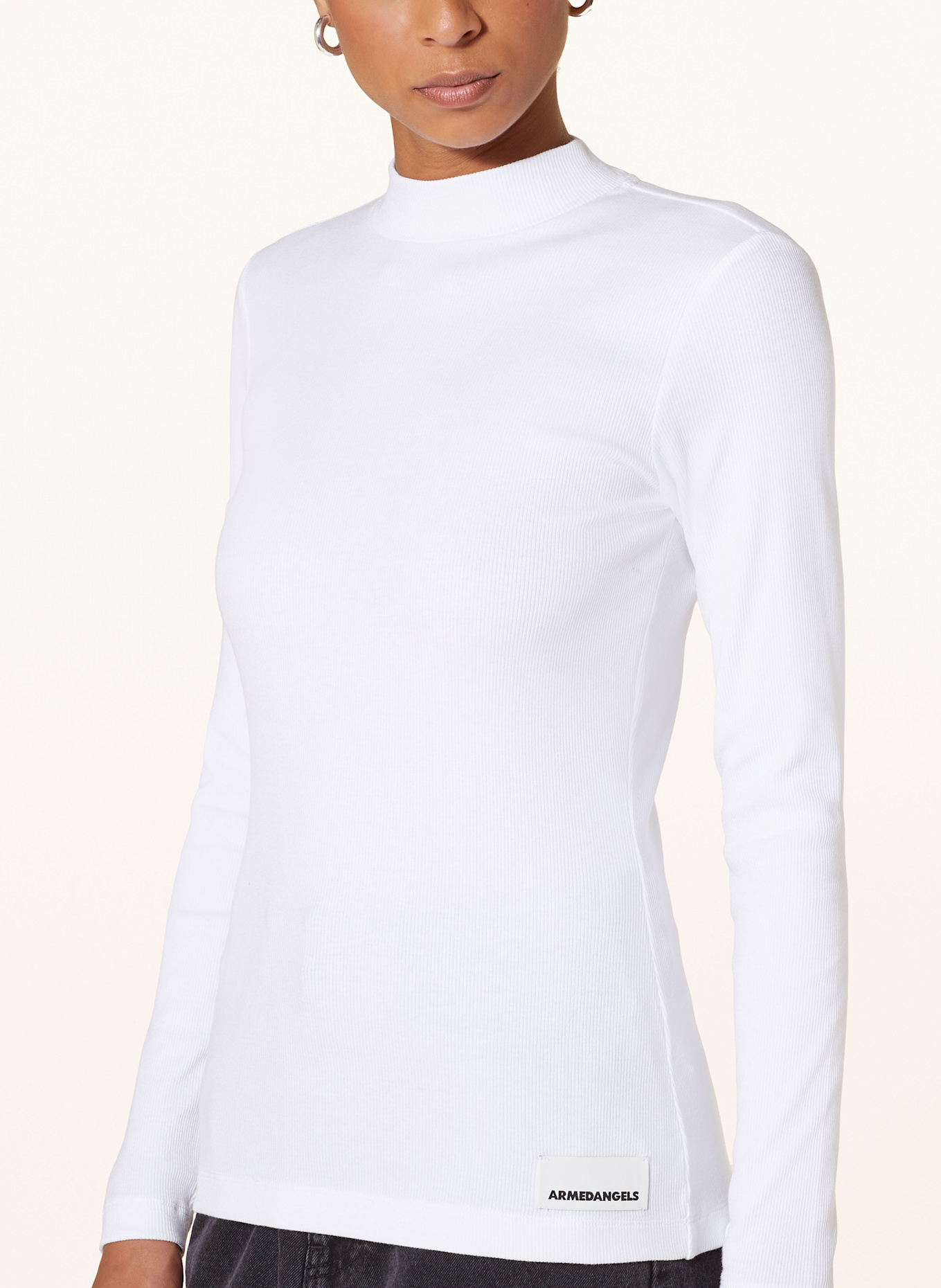 ARMEDANGELS Longsleeve FATIMAARA, Farbe: WEISS (Bild 4)