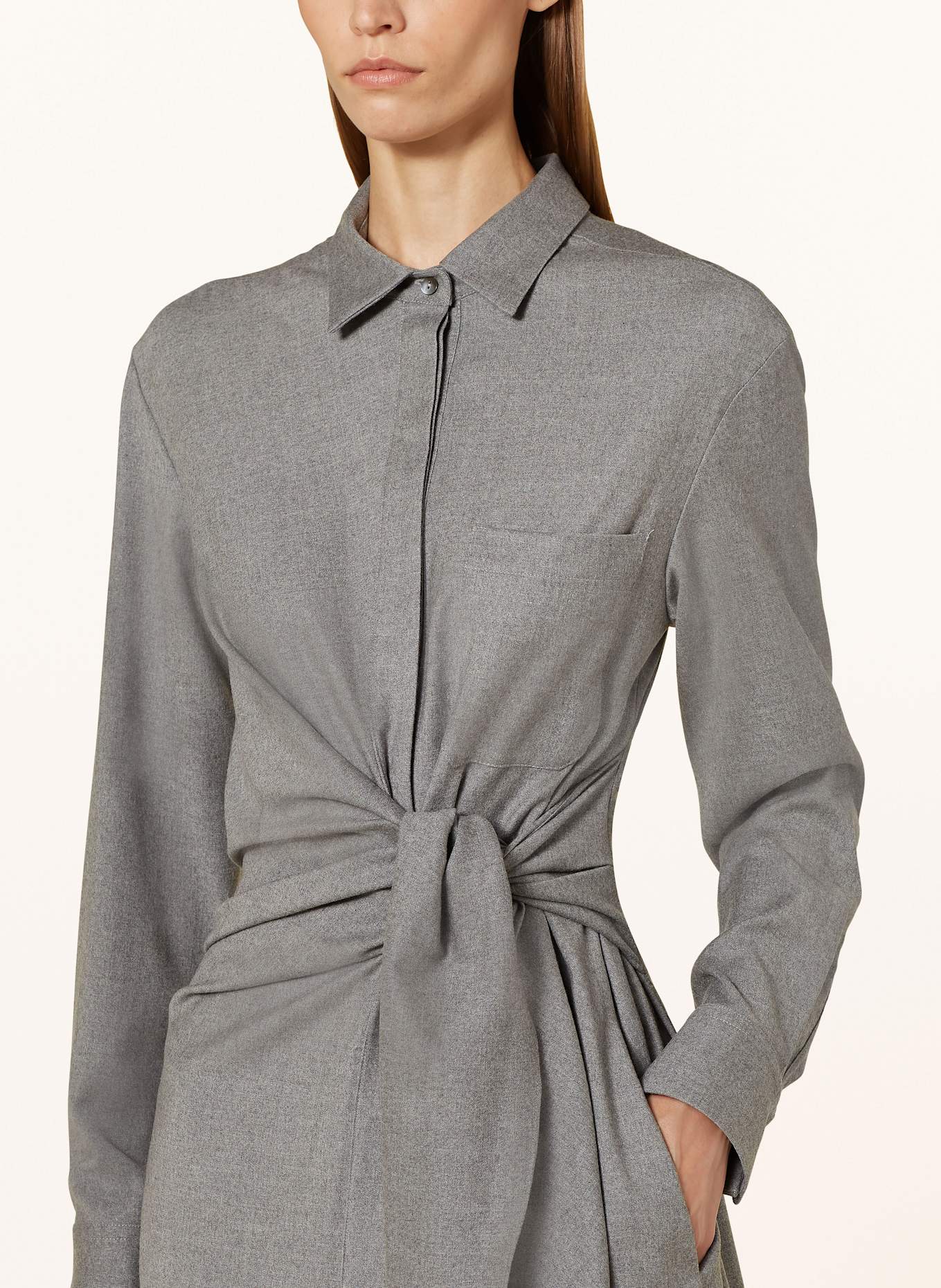 ANTONELLI firenze Hemdblusenkleid LADISPOLI: GRAU