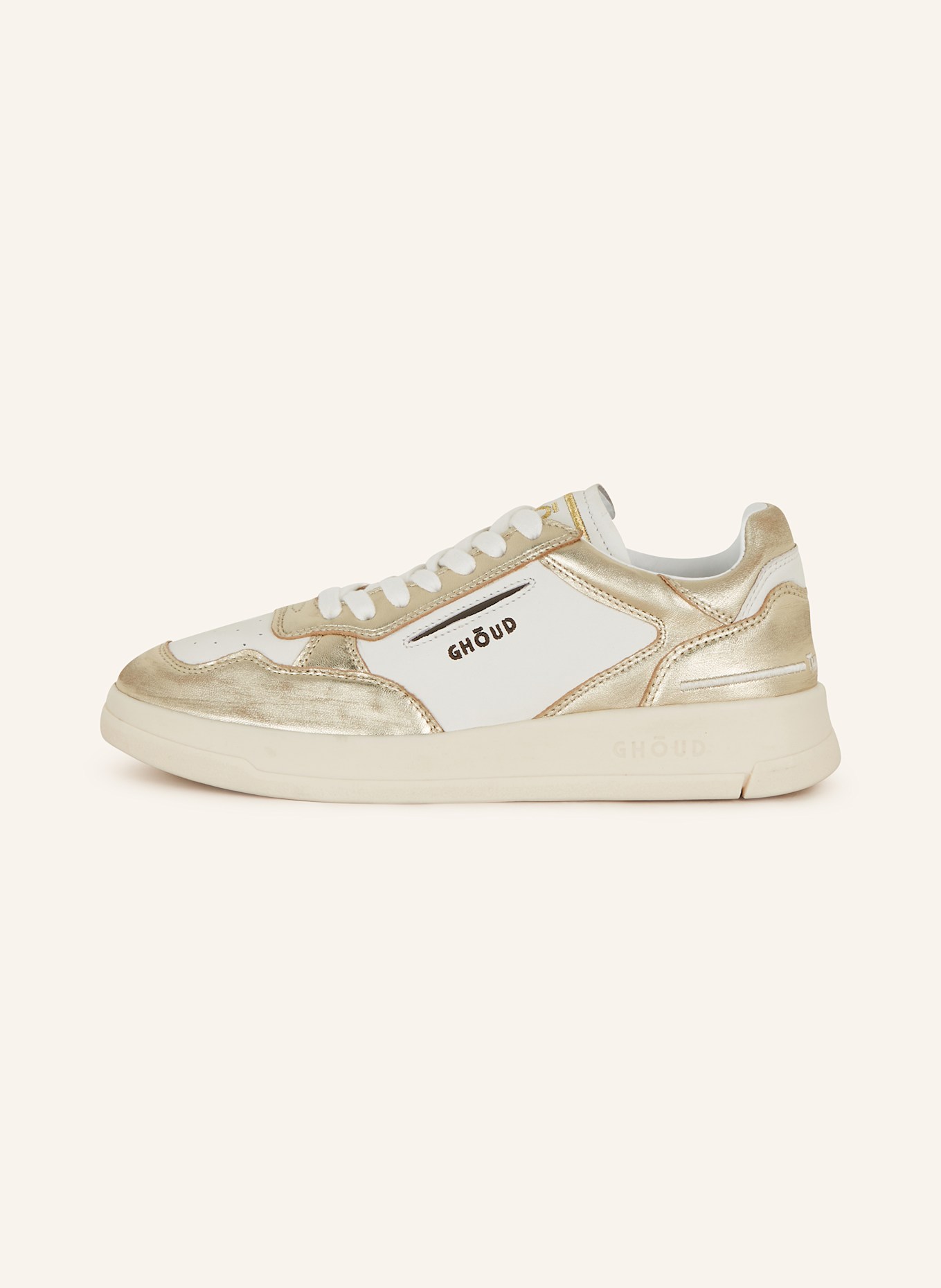 GHOUD Sneaker TWEENER, Farbe: WEISS/ GOLD (Bild 4)