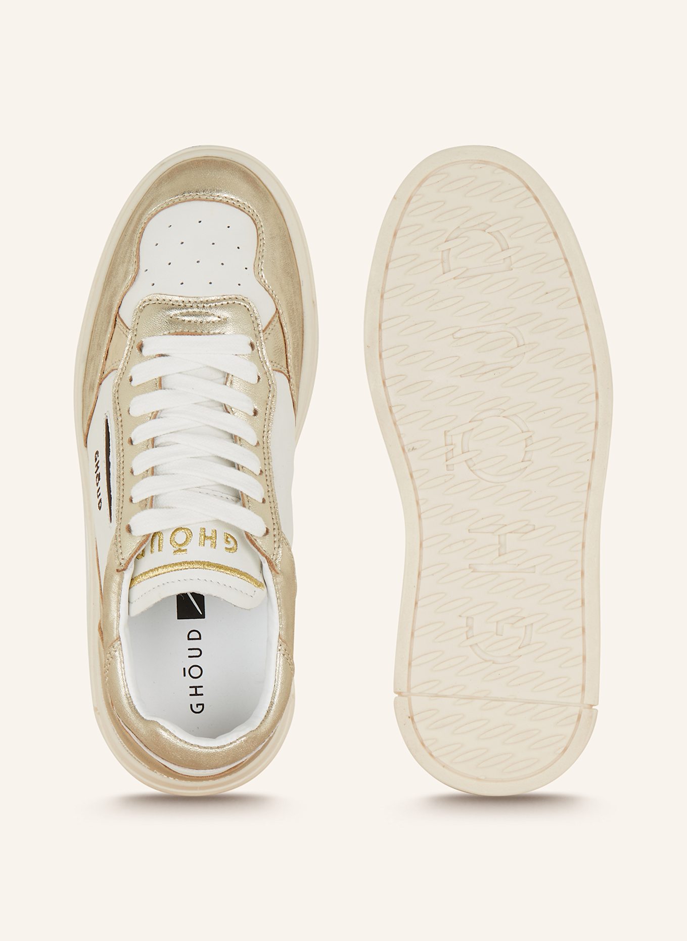 GHOUD Sneaker TWEENER, Farbe: WEISS/ GOLD (Bild 5)