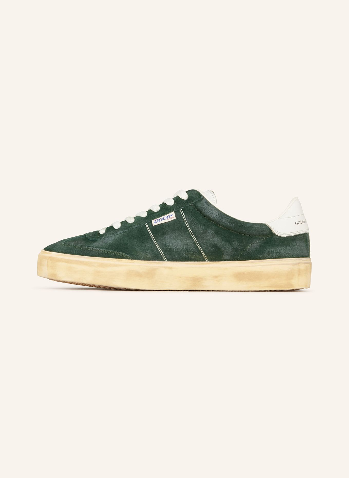 GOLDEN GOOSE Sneaker SOUL STAR: GRÜN/ CREME