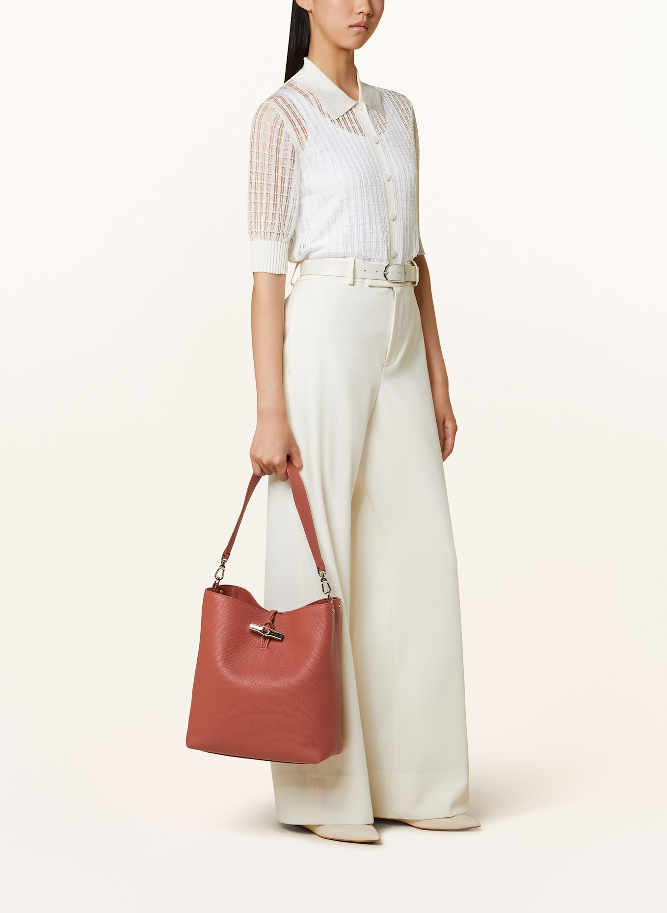 LONGCHAMP Shopper LE ROSEAU MEDIUM: HELLROT