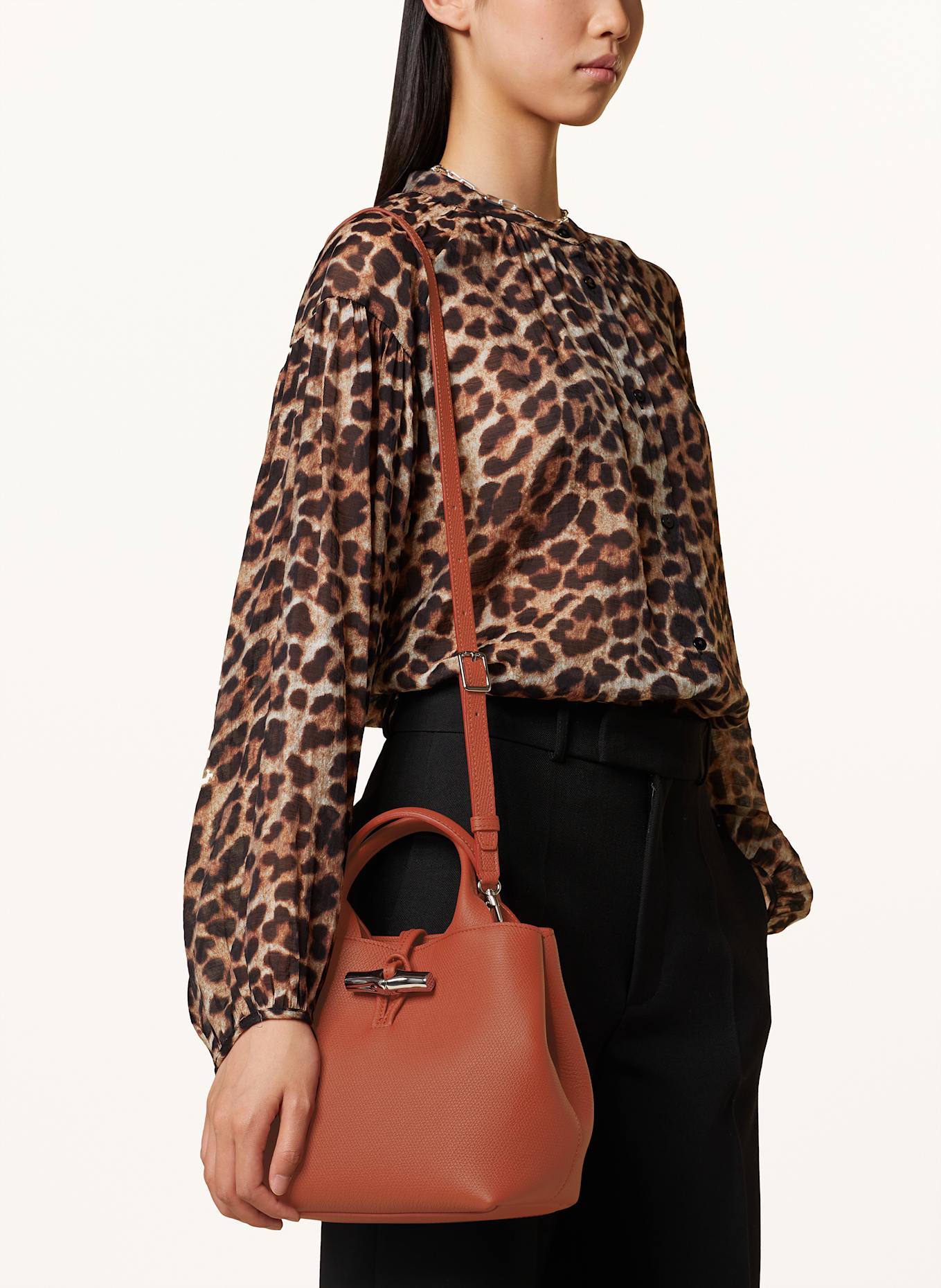 LONGCHAMP Umhängetasche LE ROSEAU SMALL: DUNKELROT