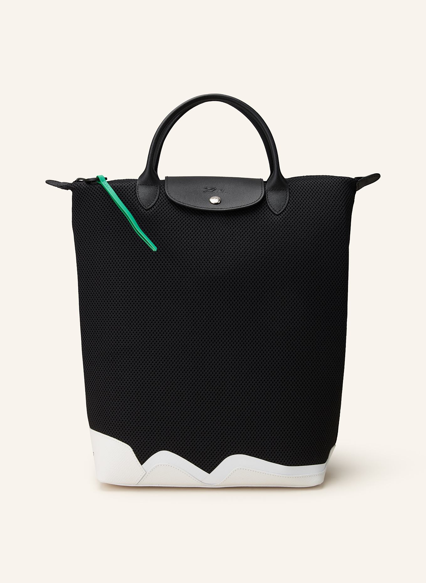 LONGCHAMP Shopper LE PLIAGE MEDIUM in schwarz weiss
