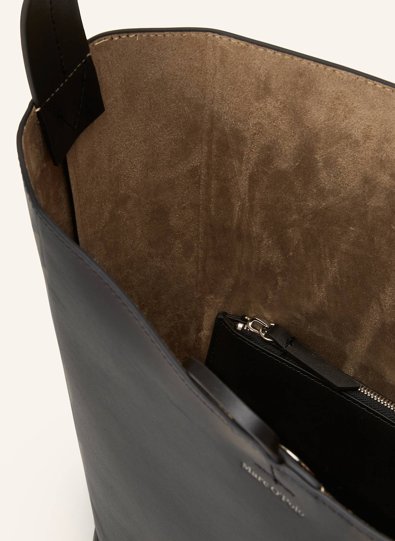 Marc O'Polo Shopper mit Pouch: SCHWARZ