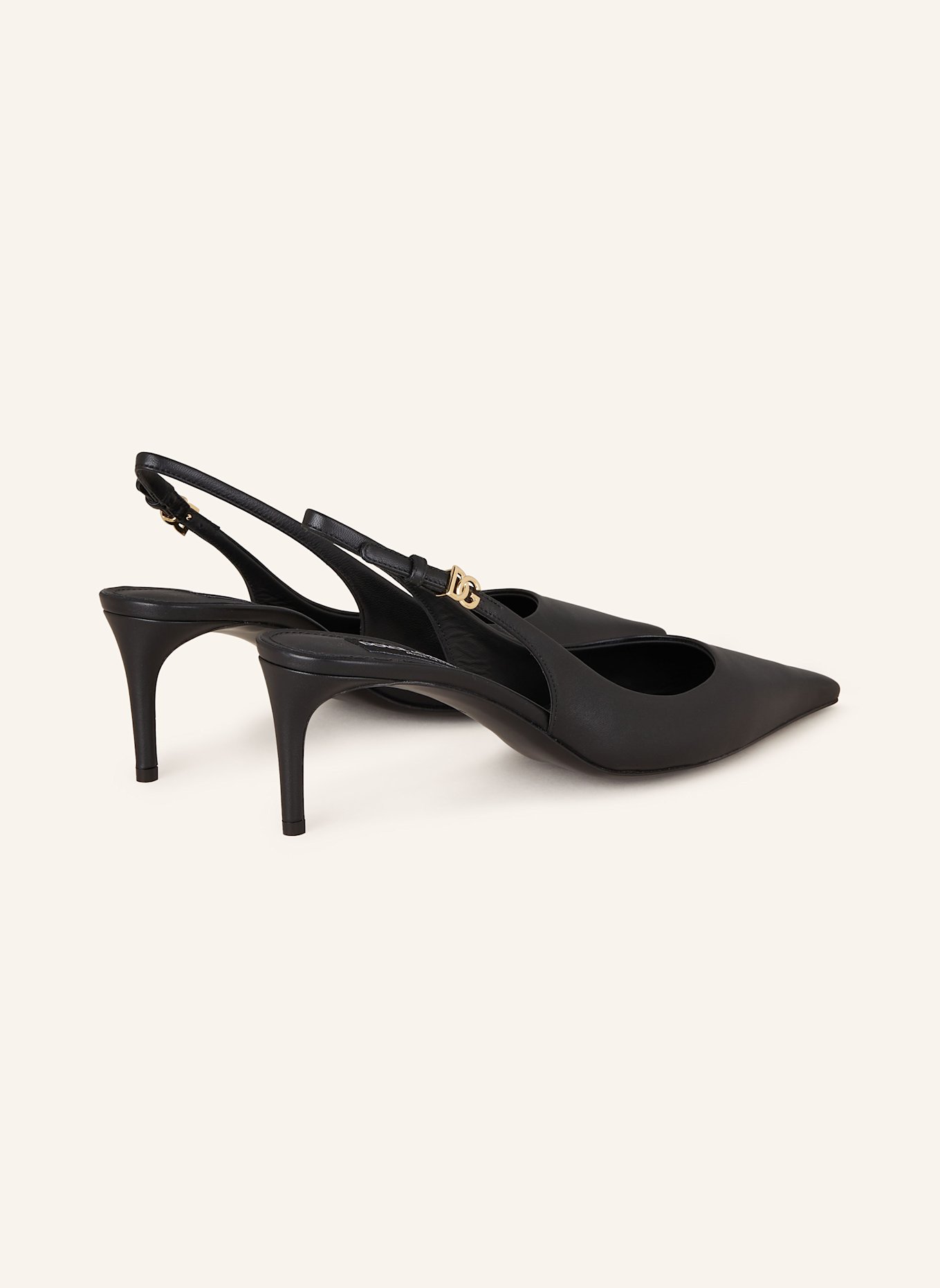 DOLCE & GABBANA Slingback pumps: BLACK