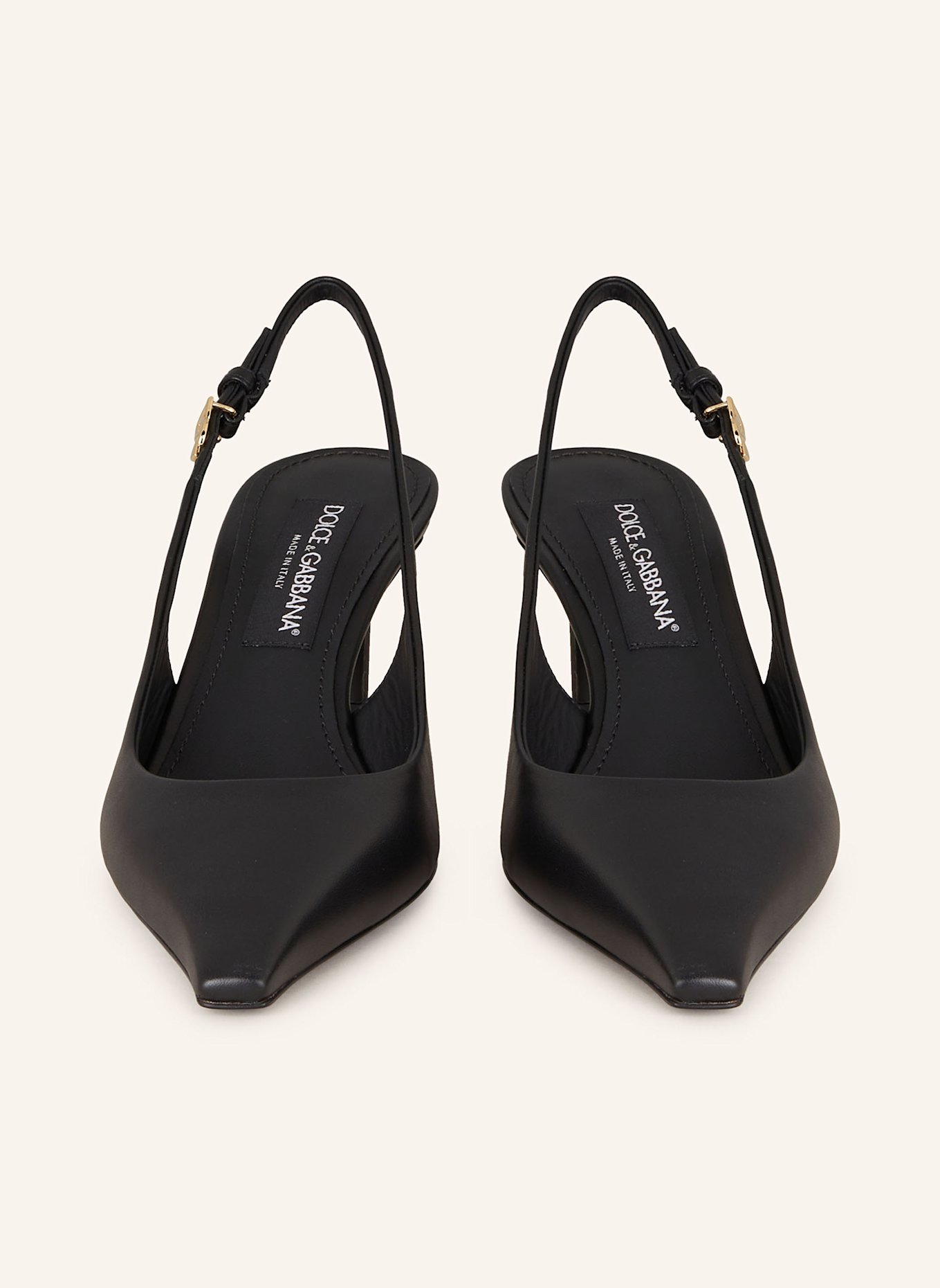 DOLCE & GABBANA Slingback pumps: BLACK