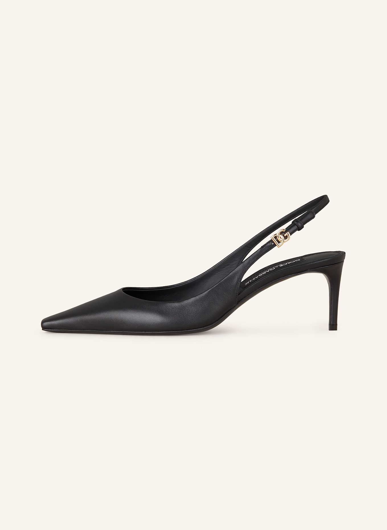 DOLCE & GABBANA Slingback pumps: BLACK