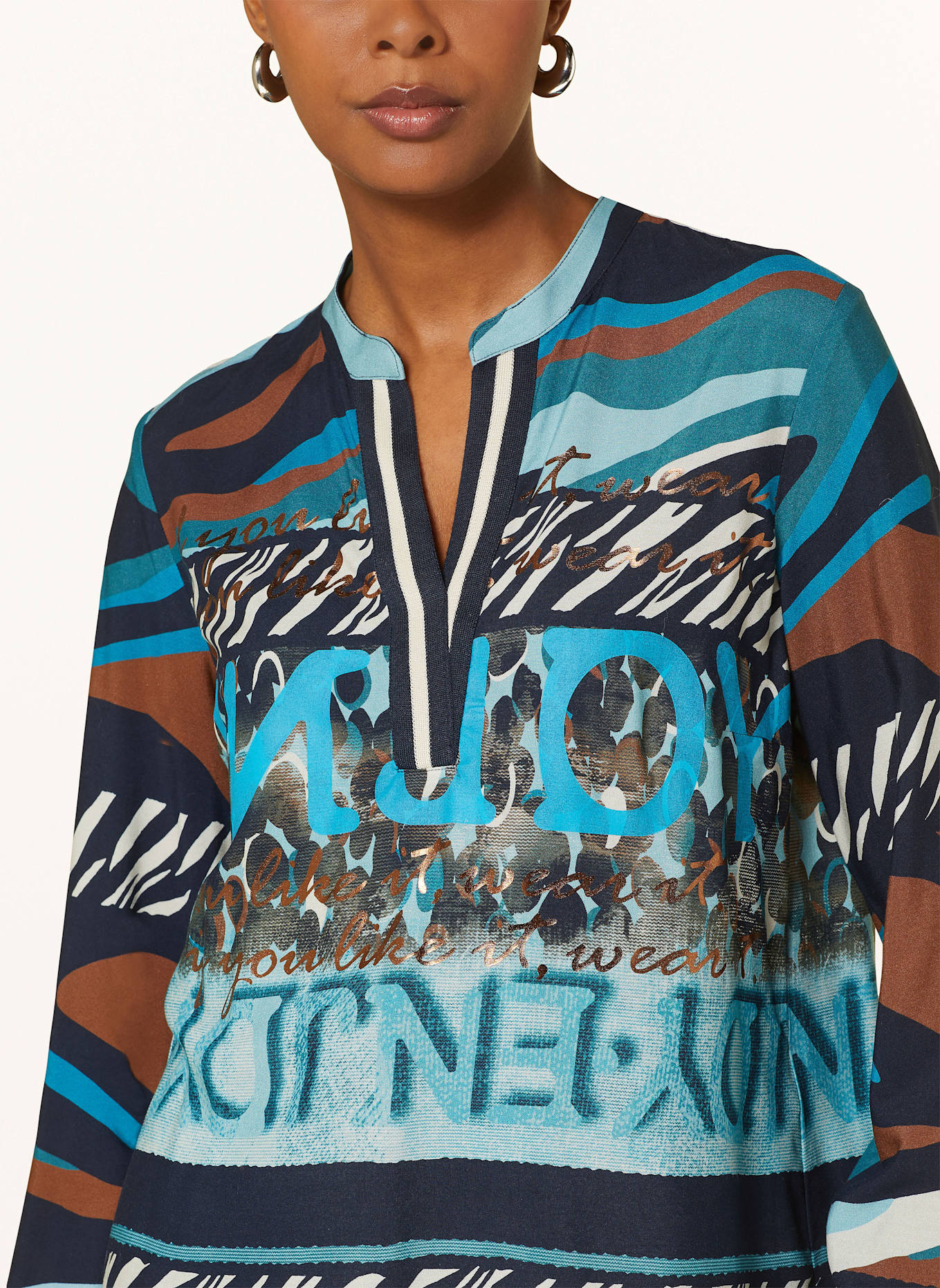 Betty Barclay Bluzka: GRANATOWY / PETROL