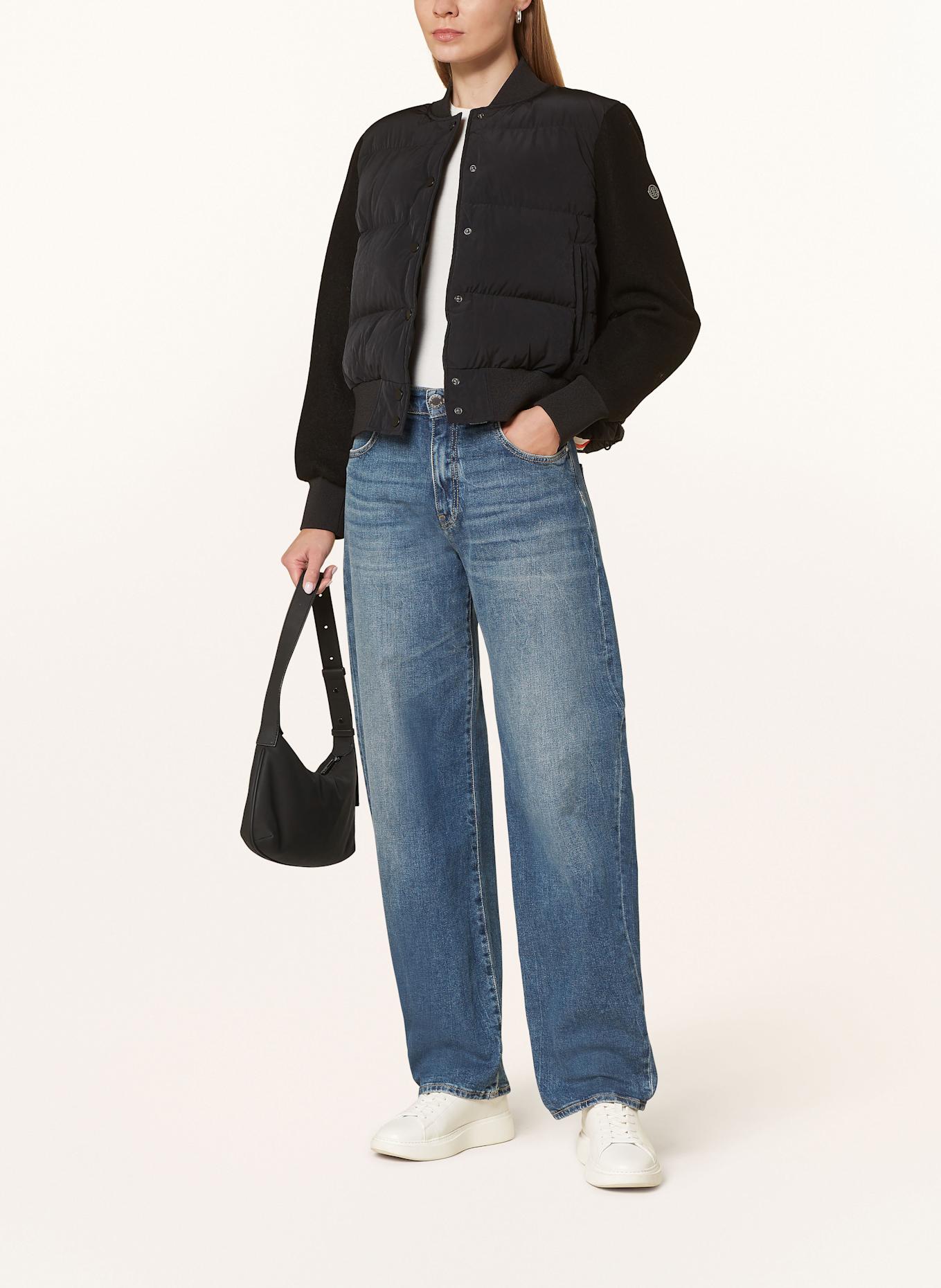 BLONDE No.8 Steppblouson JOAN im Materialmix: SCHWARZ