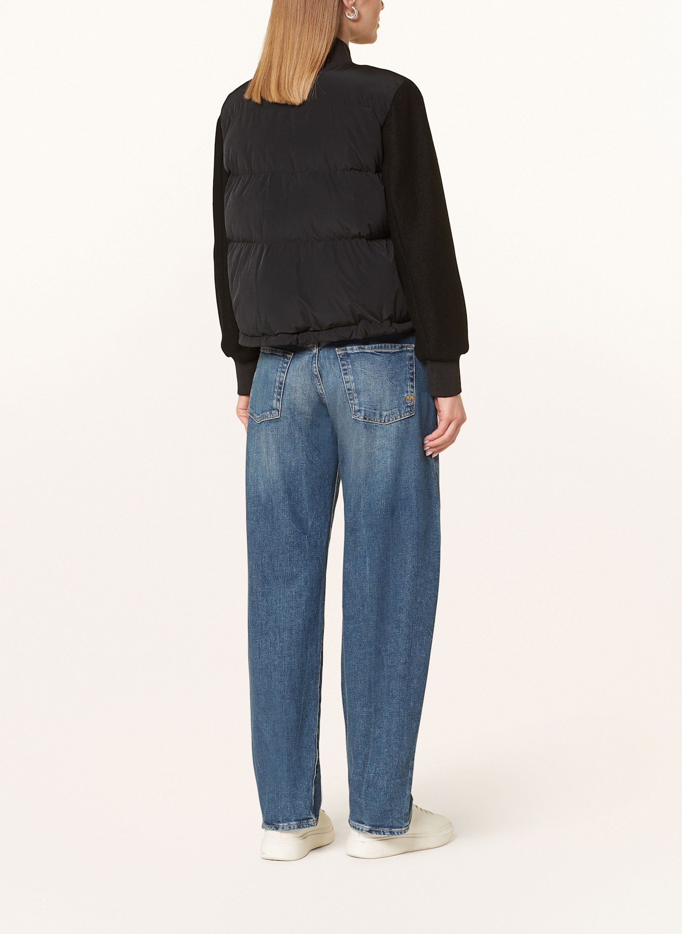 BLONDE No.8 Steppblouson JOAN im Materialmix: SCHWARZ