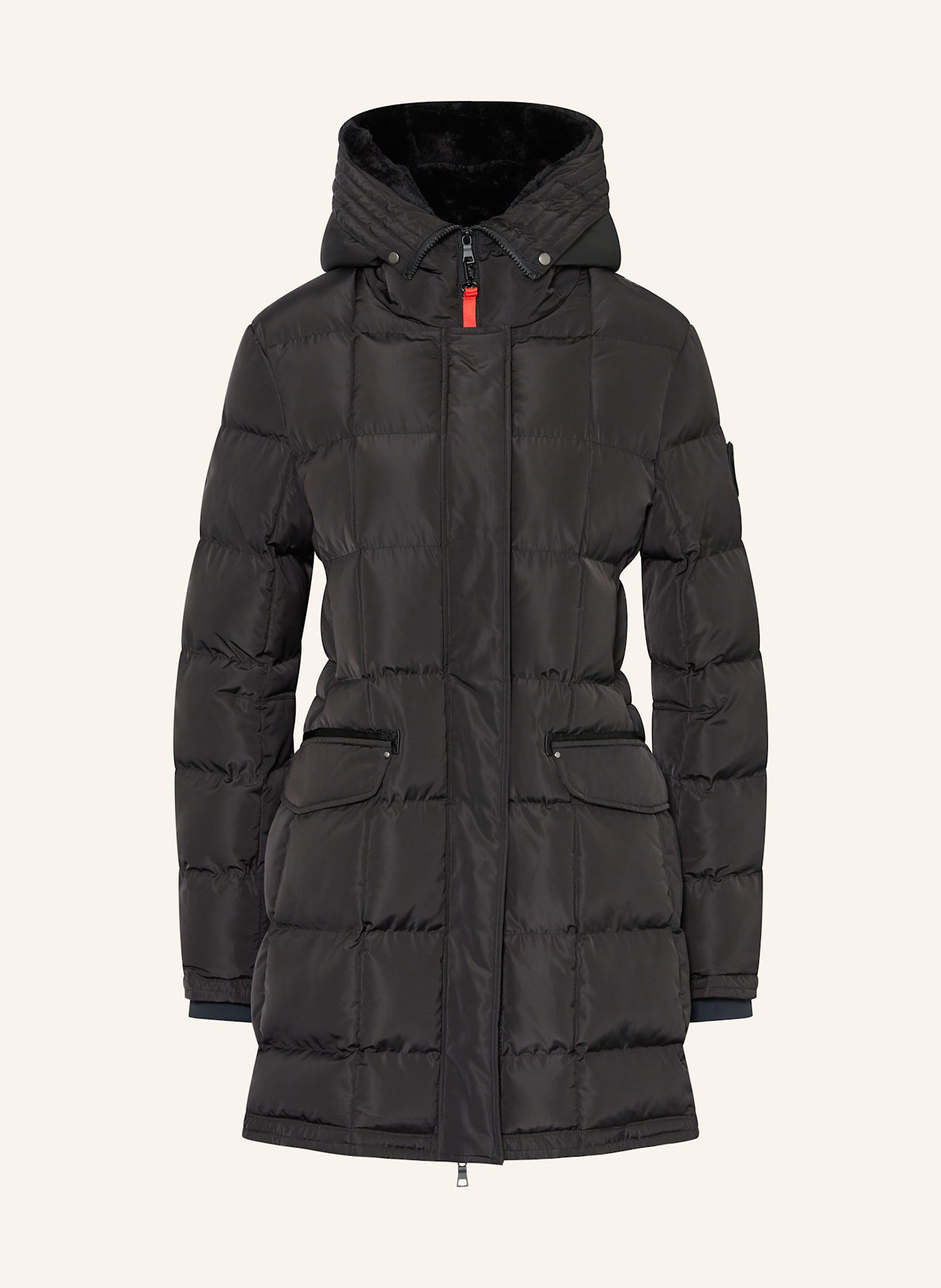 No.1 Como Steppmantel: SCHWARZ