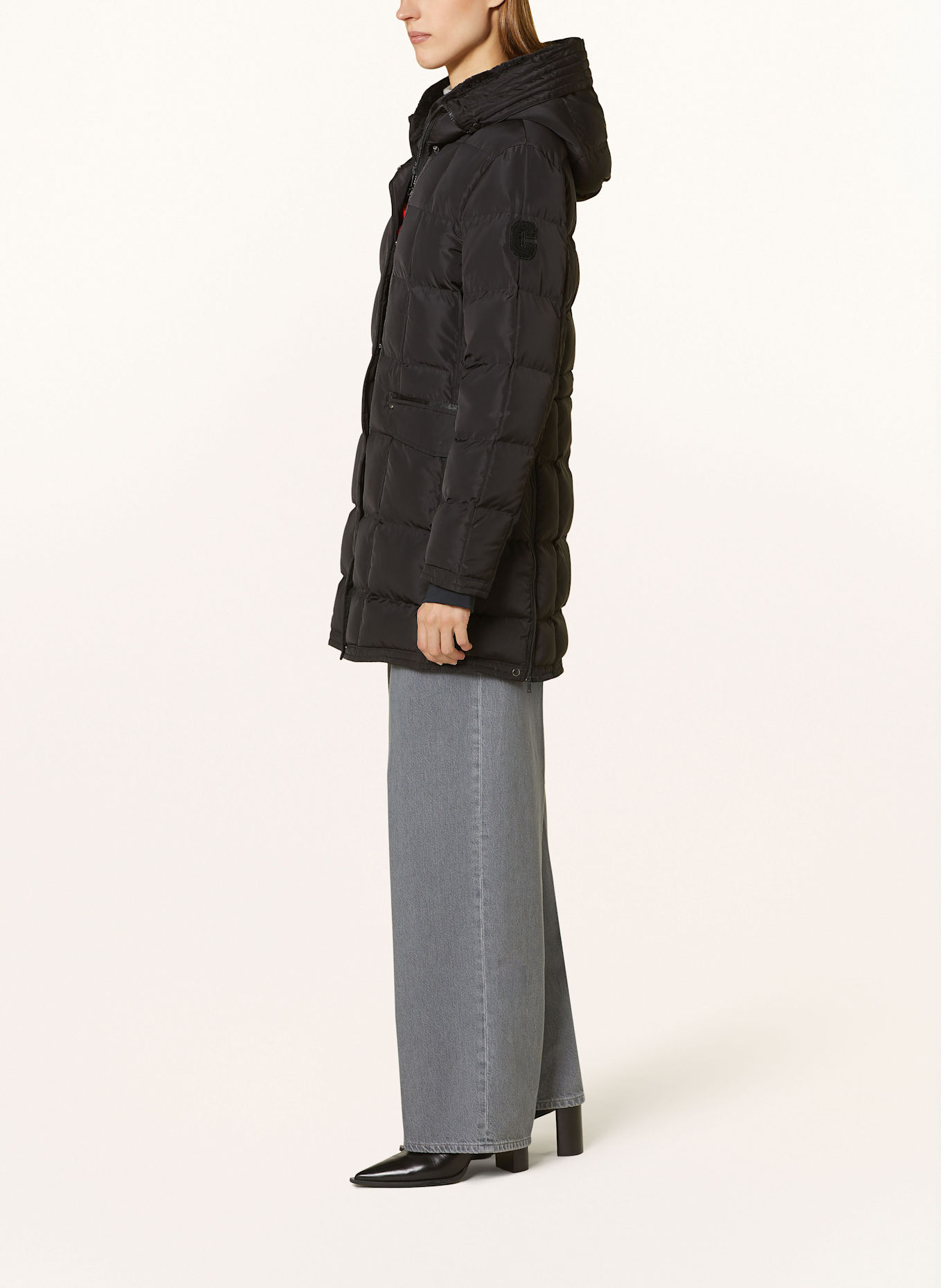 No.1 Como Steppmantel: SCHWARZ