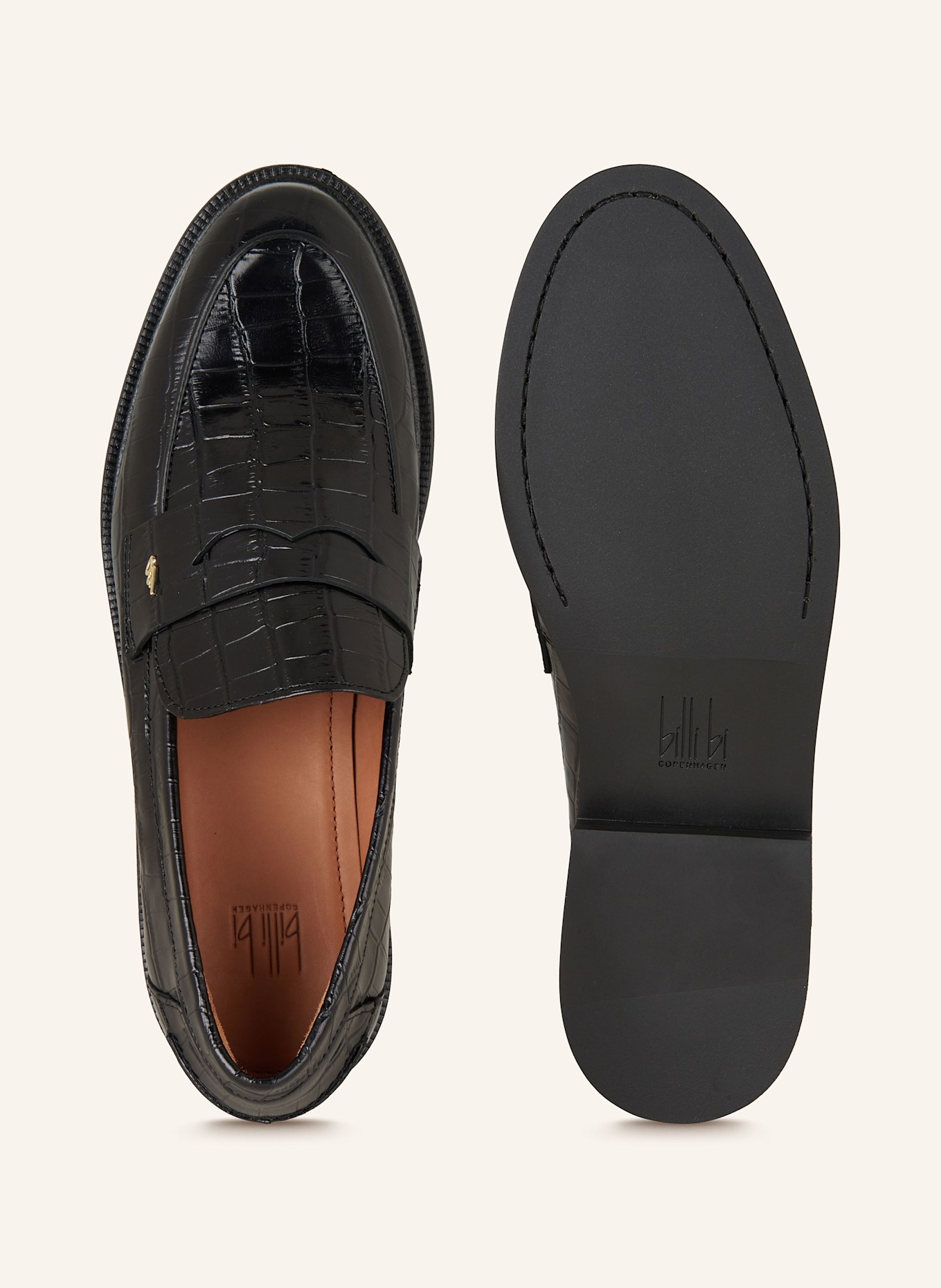 billi bi Penny loafers, Color: BLACK (Image 5)