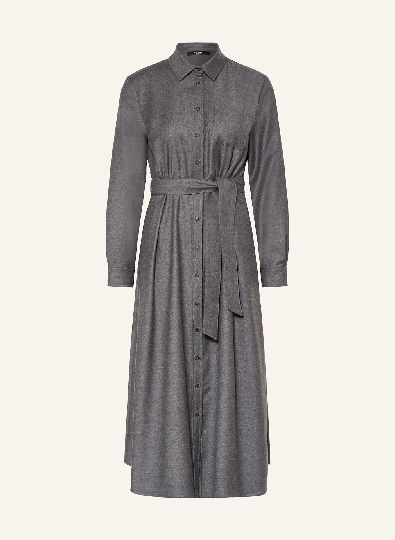 WEEKEND Max Mara Hemdblusenkleid ETIOPIA, Farbe: GRAU (Bild 1)