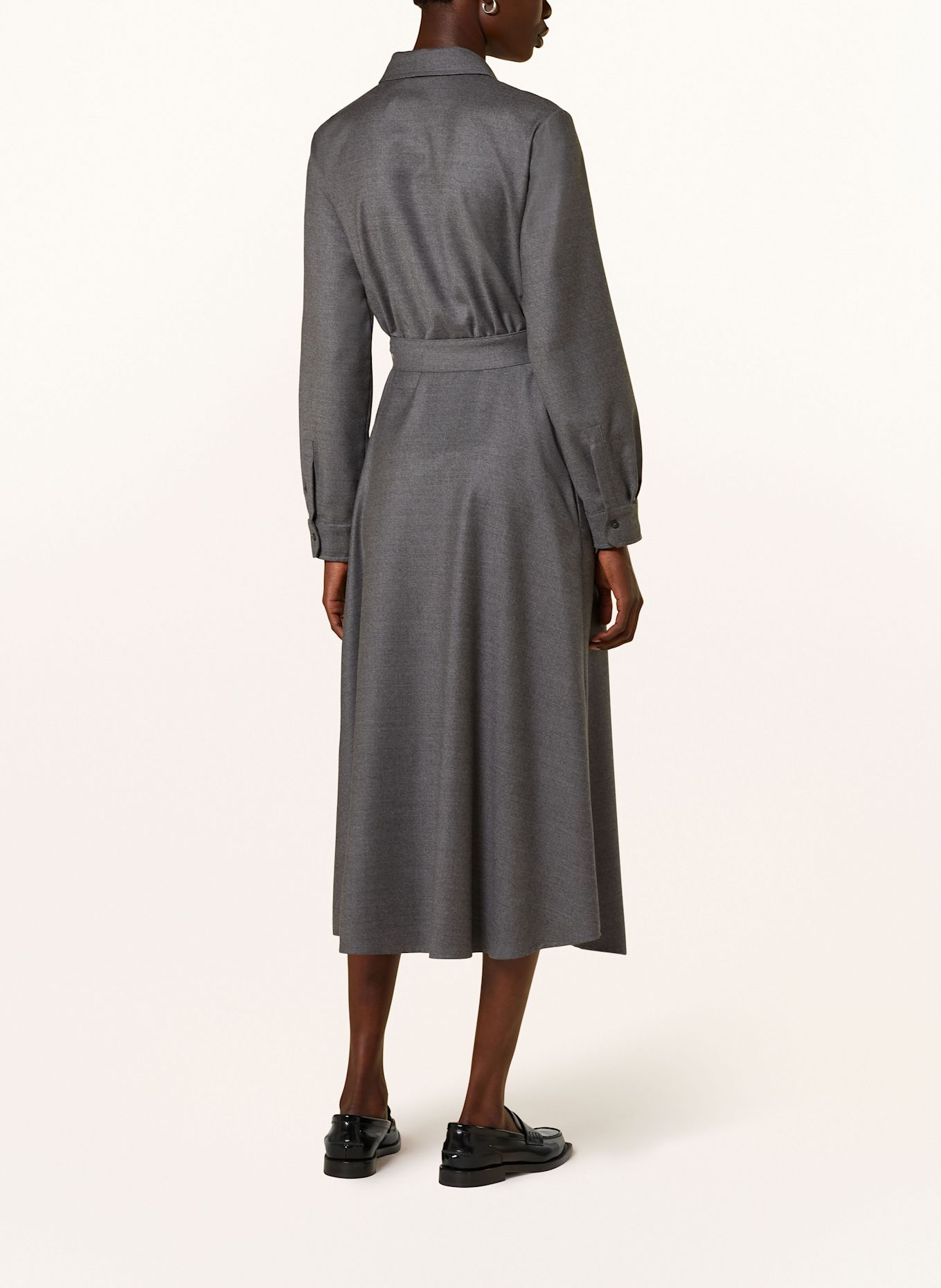 WEEKEND Max Mara Hemdblusenkleid ETIOPIA, Farbe: GRAU (Bild 3)