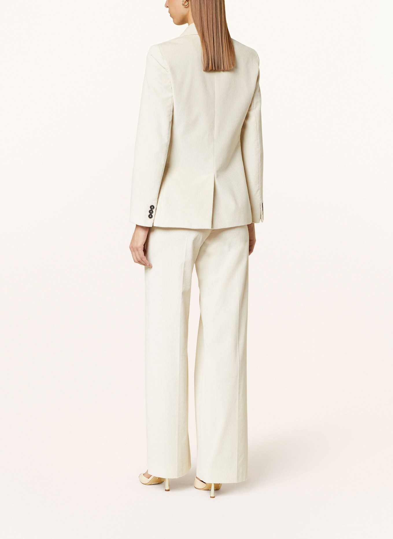 WEEKEND Max Mara Wide leg trousers TANIA made of corduroy, Color: CREAM (Image 3)