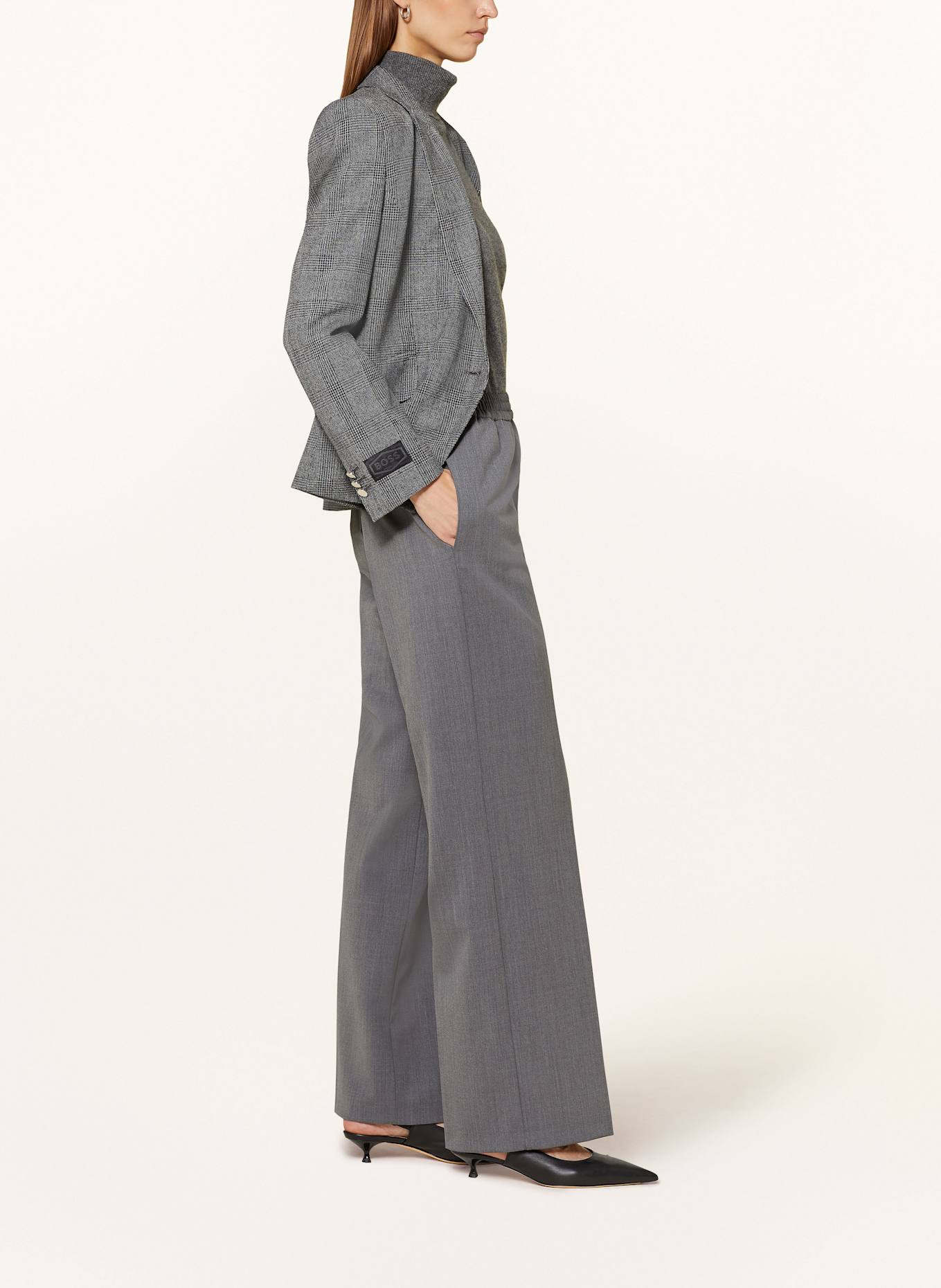 WEEKEND Max Mara PETRA wide leg trousers, Color: GRAY (Image 4)