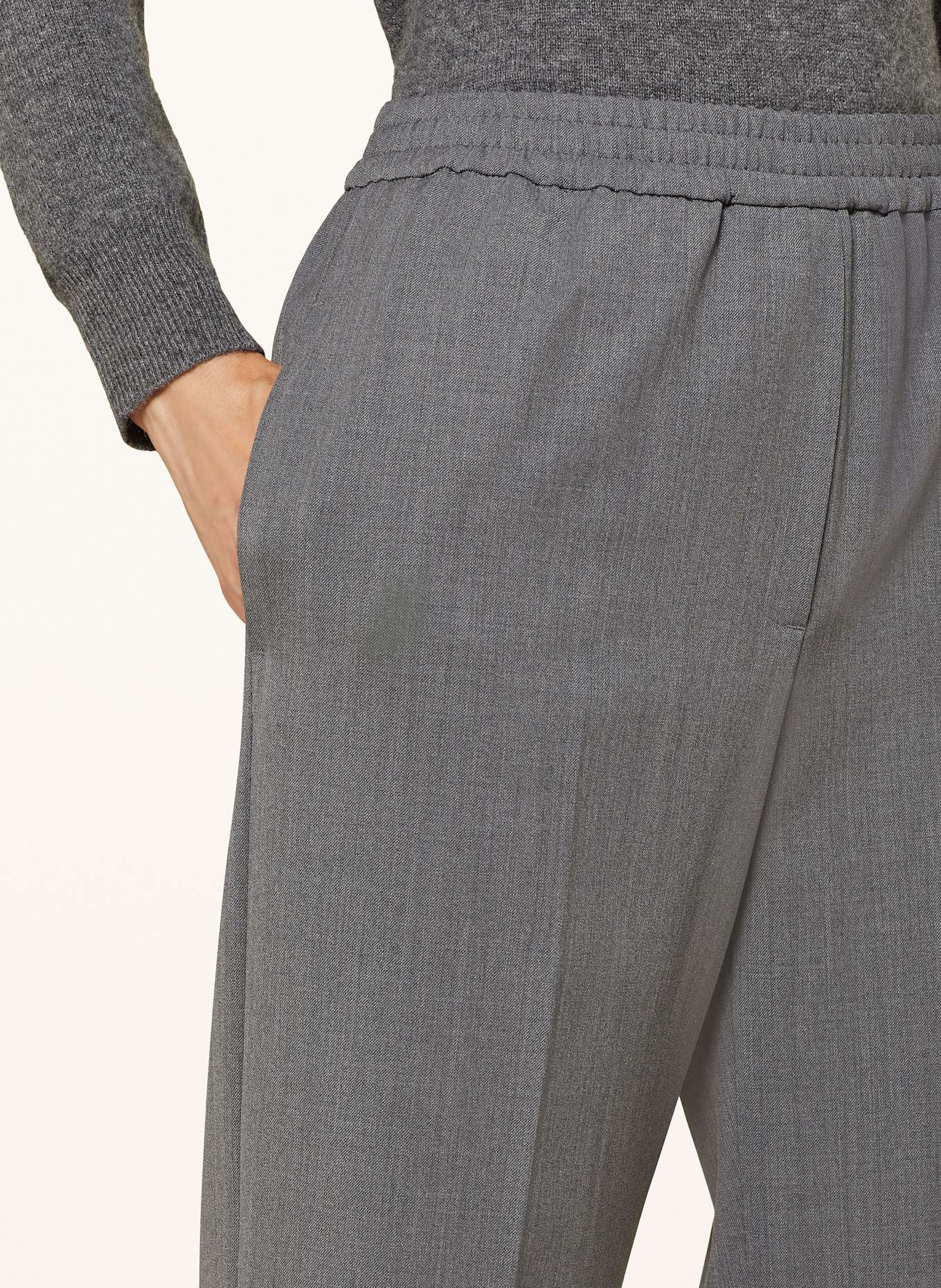 WEEKEND Max Mara PETRA wide leg trousers, Color: GRAY (Image 5)