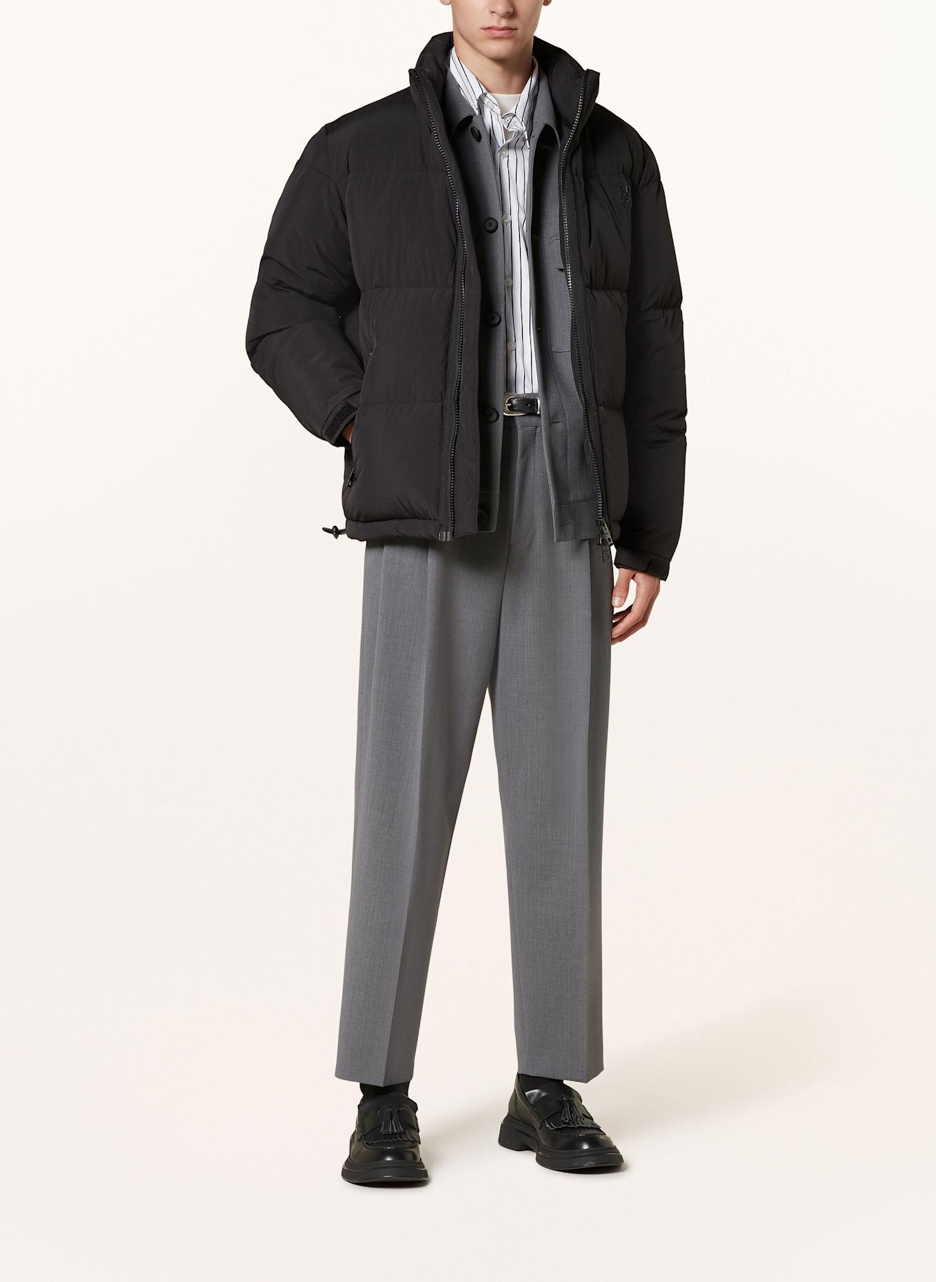 HUGO BIRON2441 down Sweatshirt jacket, Color: BLACK (Image 2)