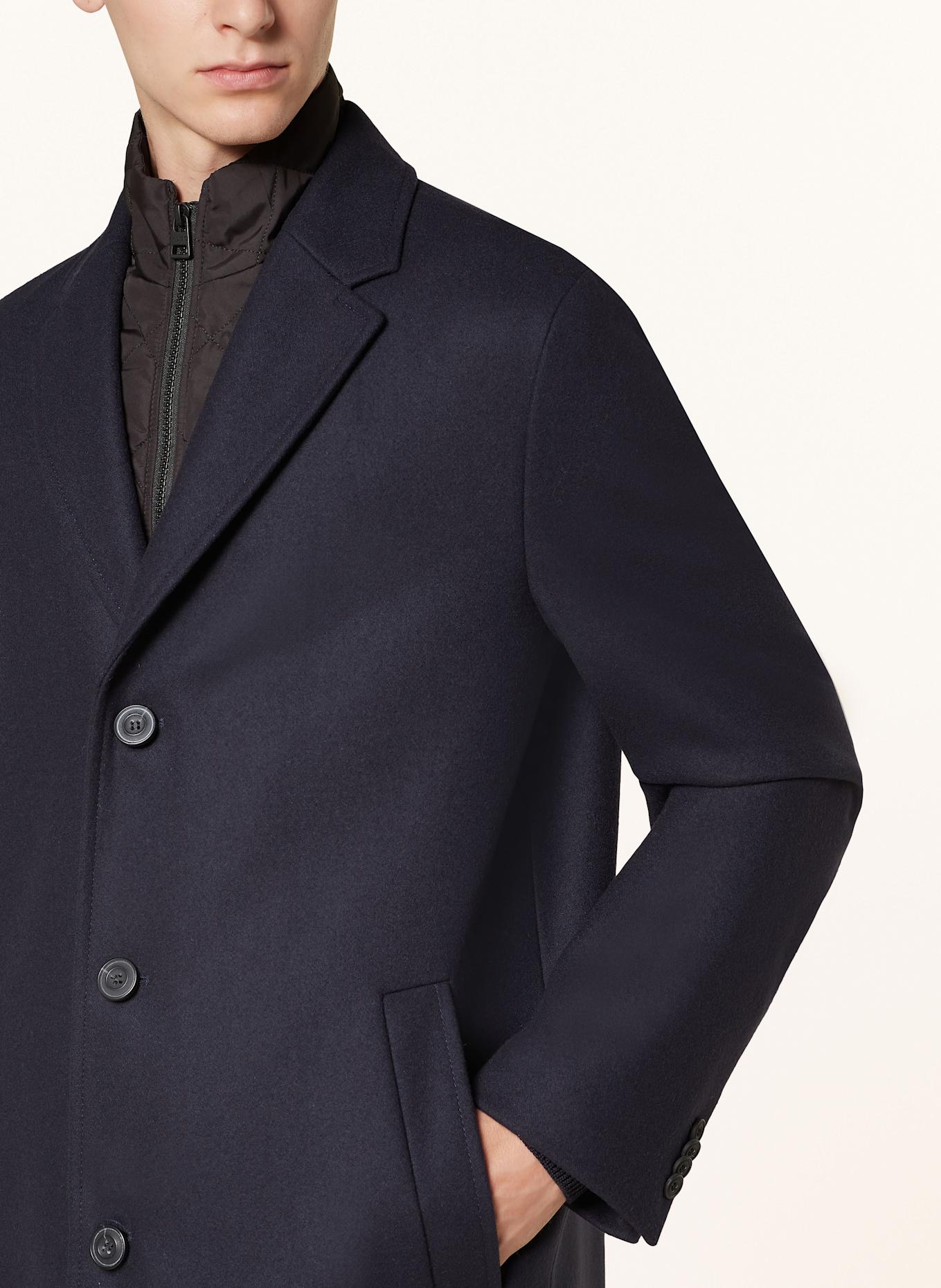 HUGO Wool coat MILOGAN: DARK BLUE